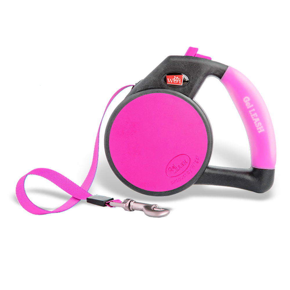 Wigzi Gel Leash-Retractable Pink