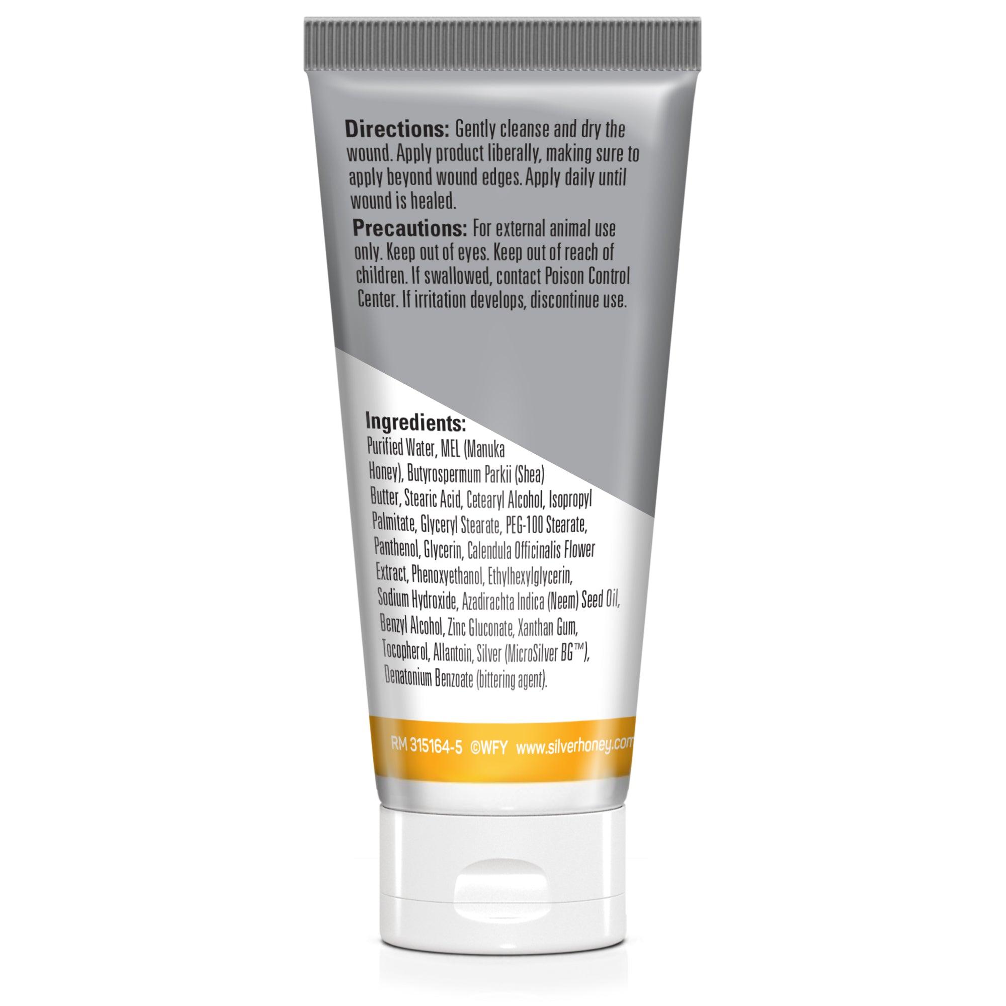 Silver honey hot spot ointment pet 2oz