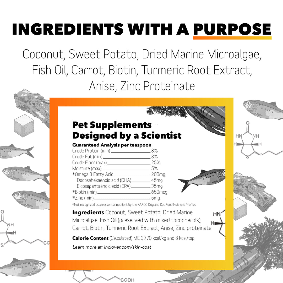 InClover Dog Cat BioRadiant Skin & Coat 100 Grams