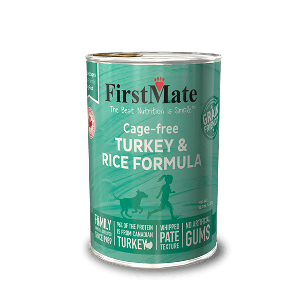 FirstMate Cage-Free Turkey with Rice Dog Food 12.2oz