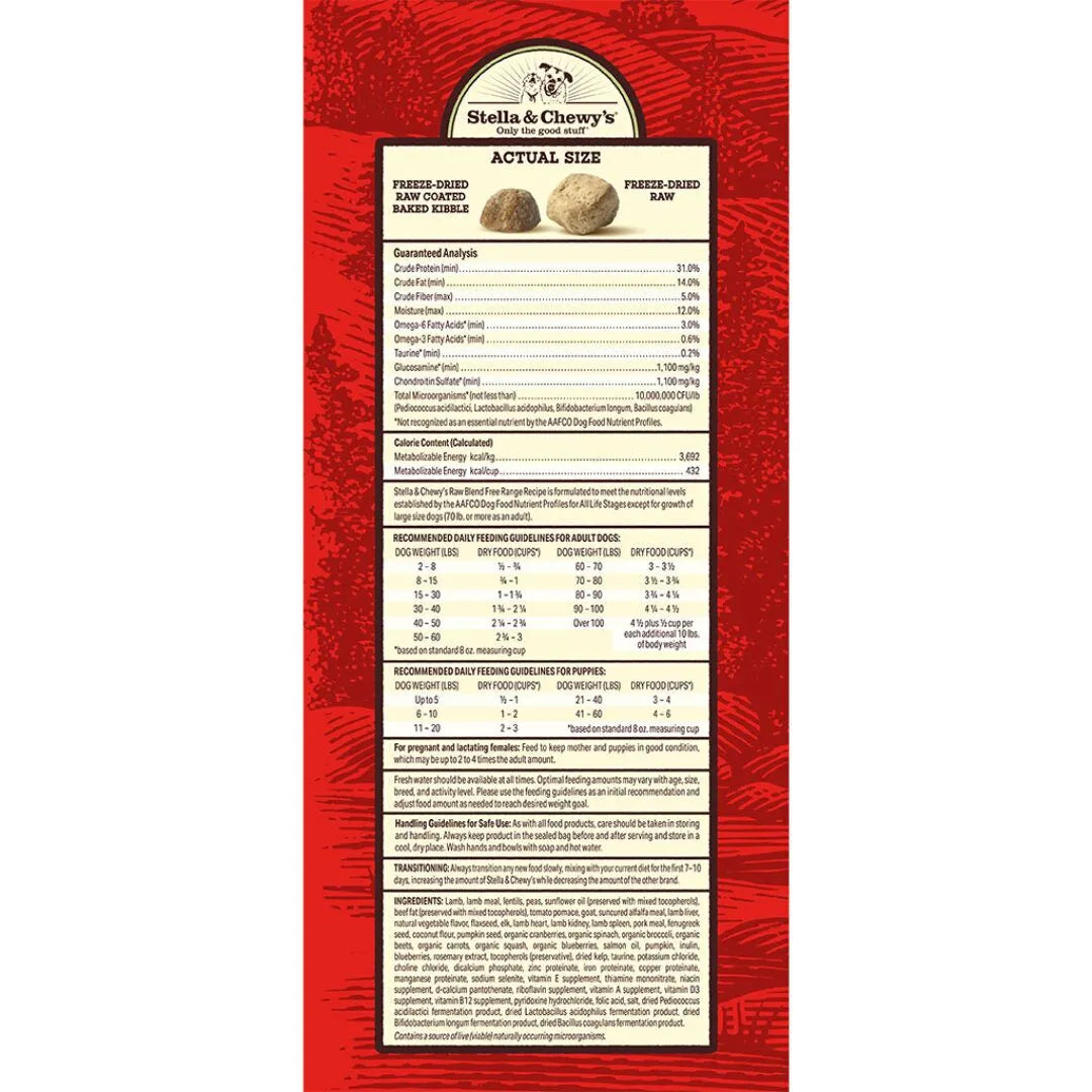 Stella & Chewys Free Range Raw Blend Kibble