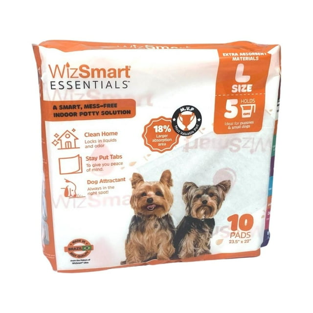 WizSmart Dog Pads Essentials Pads Large 10ct