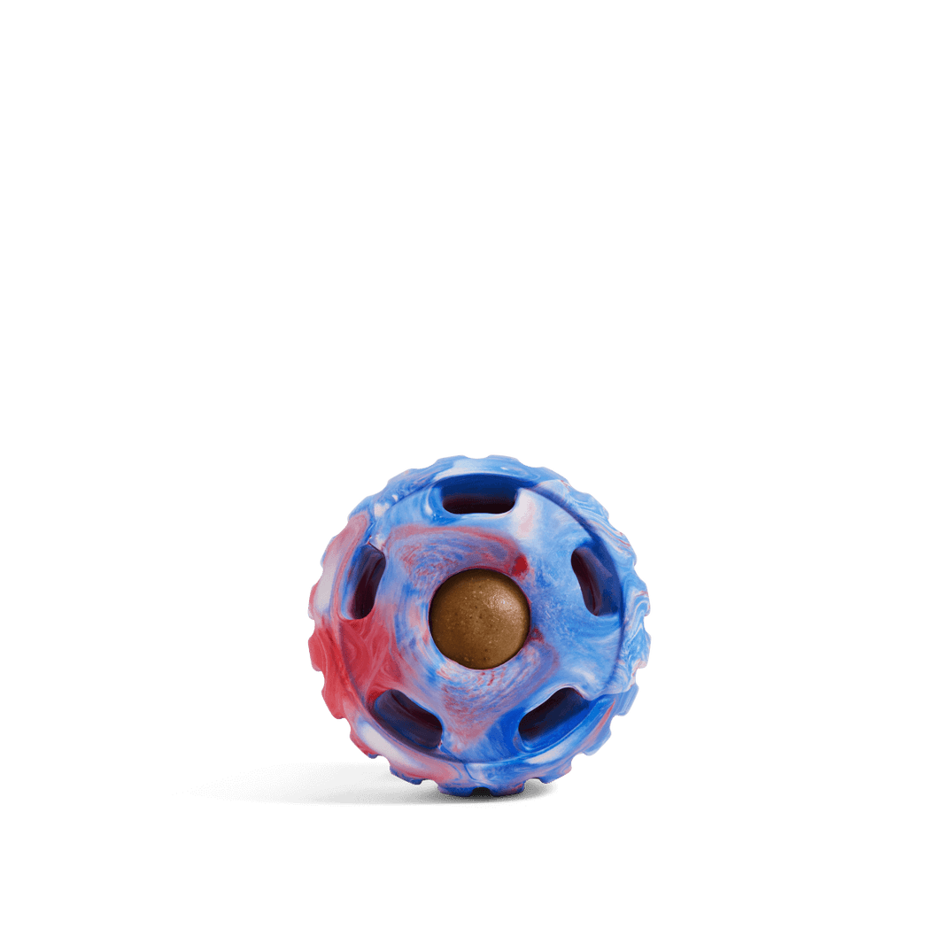Woof Pupsicle Long Lasting Refillable Dog Treat Dispenser Fourth of July Edition Toy