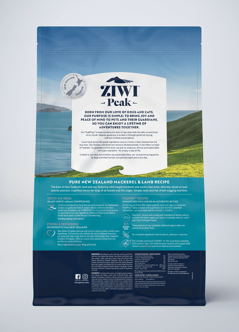 Ziwi Mackerel Lamb Air Dried Dog Food