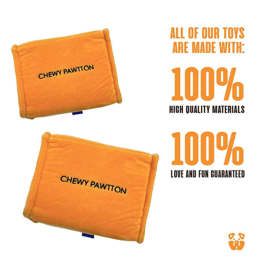 PAWTY Dog Toys Chewy Pawtton Dog Toy