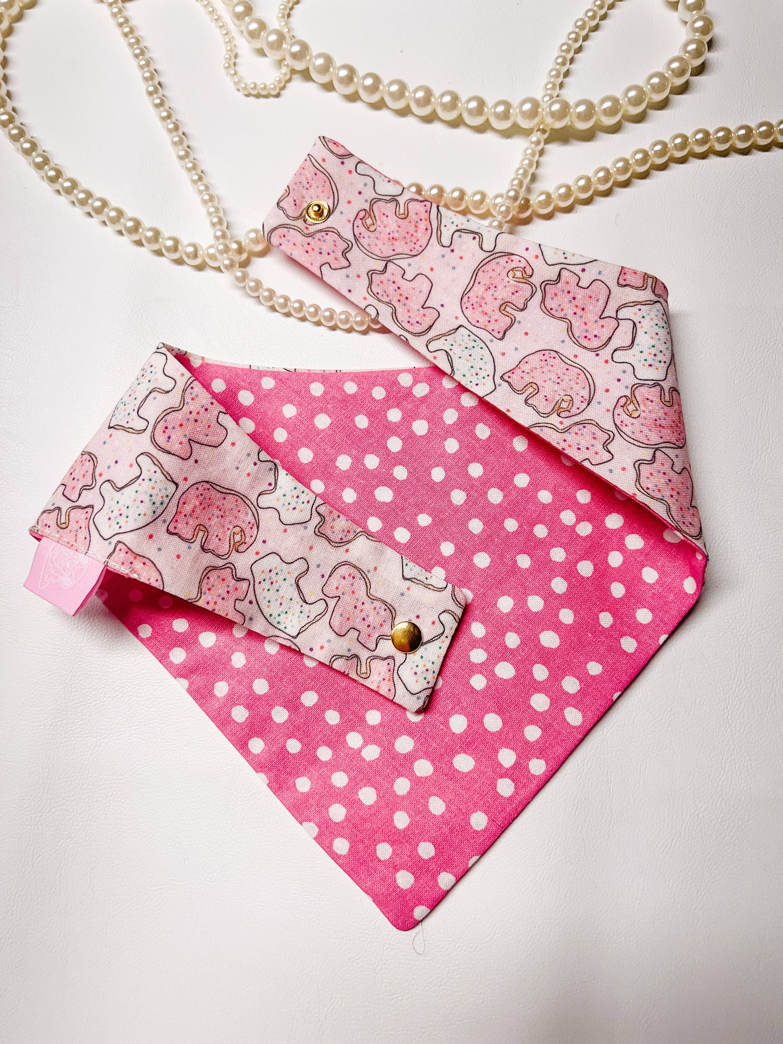 StellaLoo Animal Crackers Snap-On Reversible Bandana
