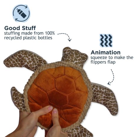Tall Tails Dog Animated Sea Turtle 9 Inch
