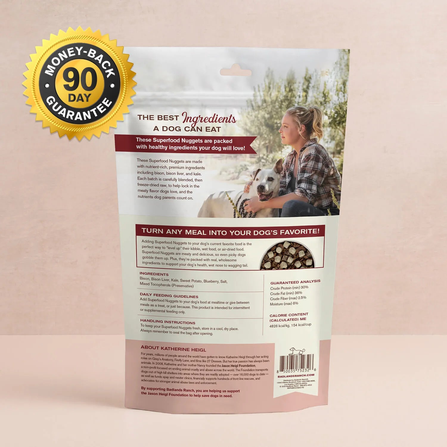 Badlands Ranch Superfood Nuggets Bison & Kale 8oz