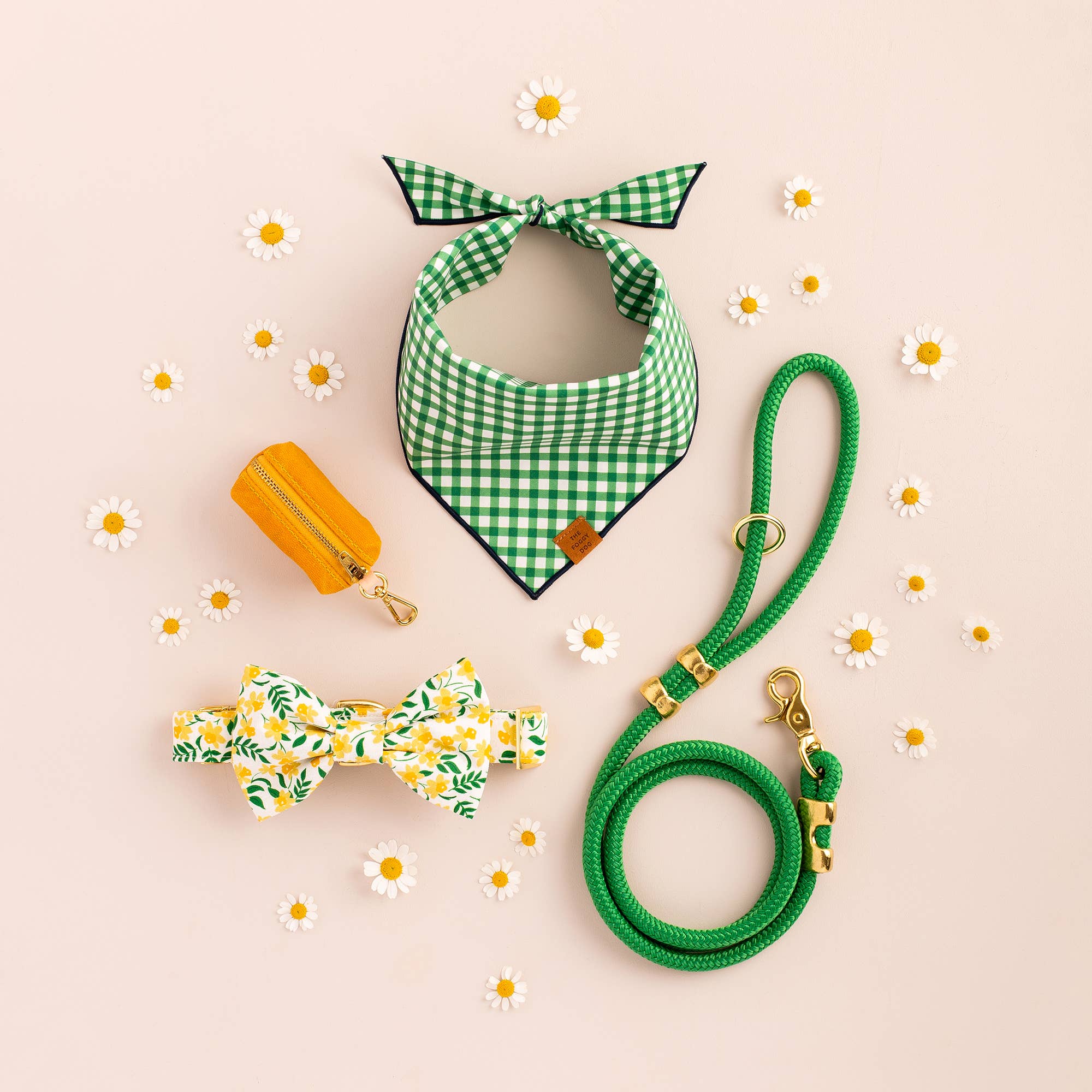 The Foggy Dog Grass Green St. Patrick's Day Marine Rope Dog Leash