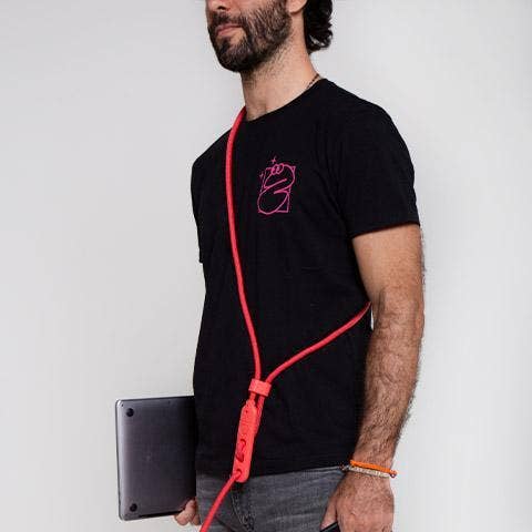 Zee.Dog Hands-Free Leash - Neon Coral