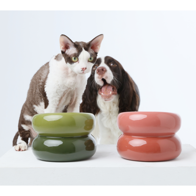 Pehom Soufflé Pet Bowl - Avocado Green