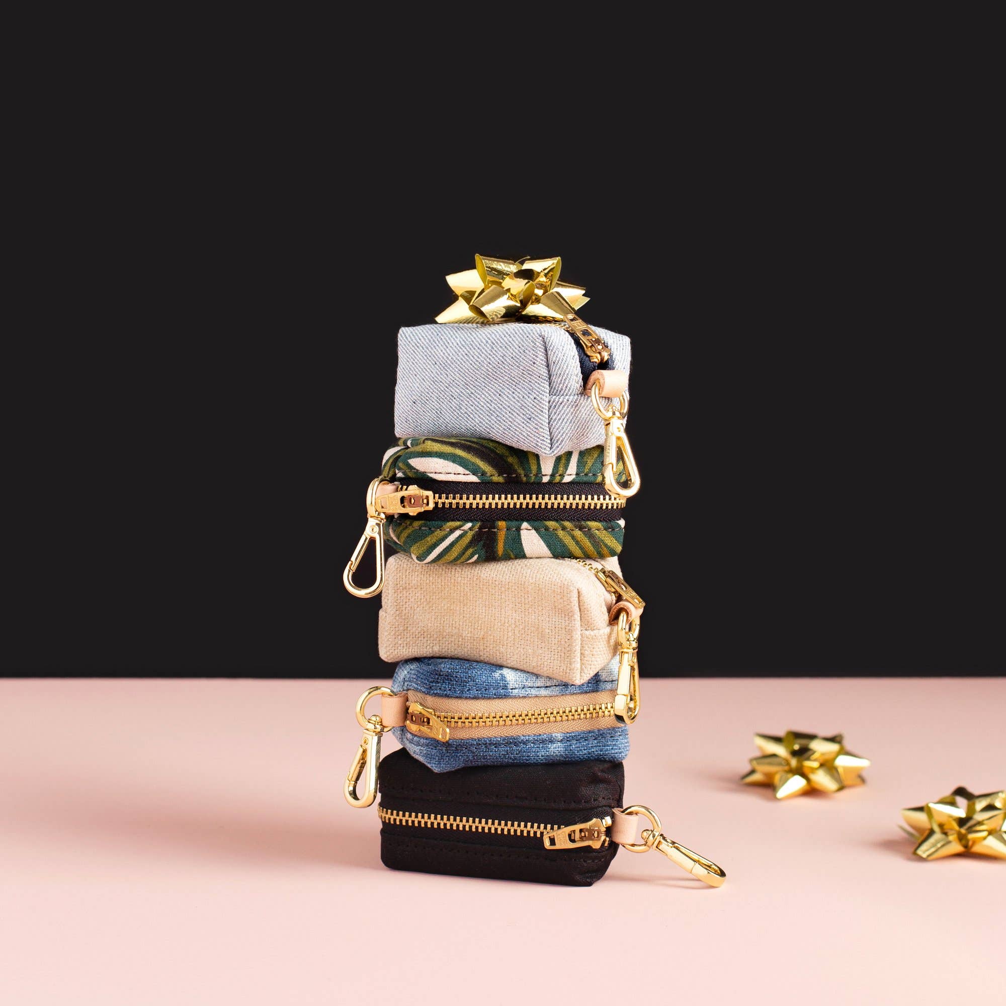 The Foggy Dog Onyx Waxed Canvas Poop Bag Dispenser