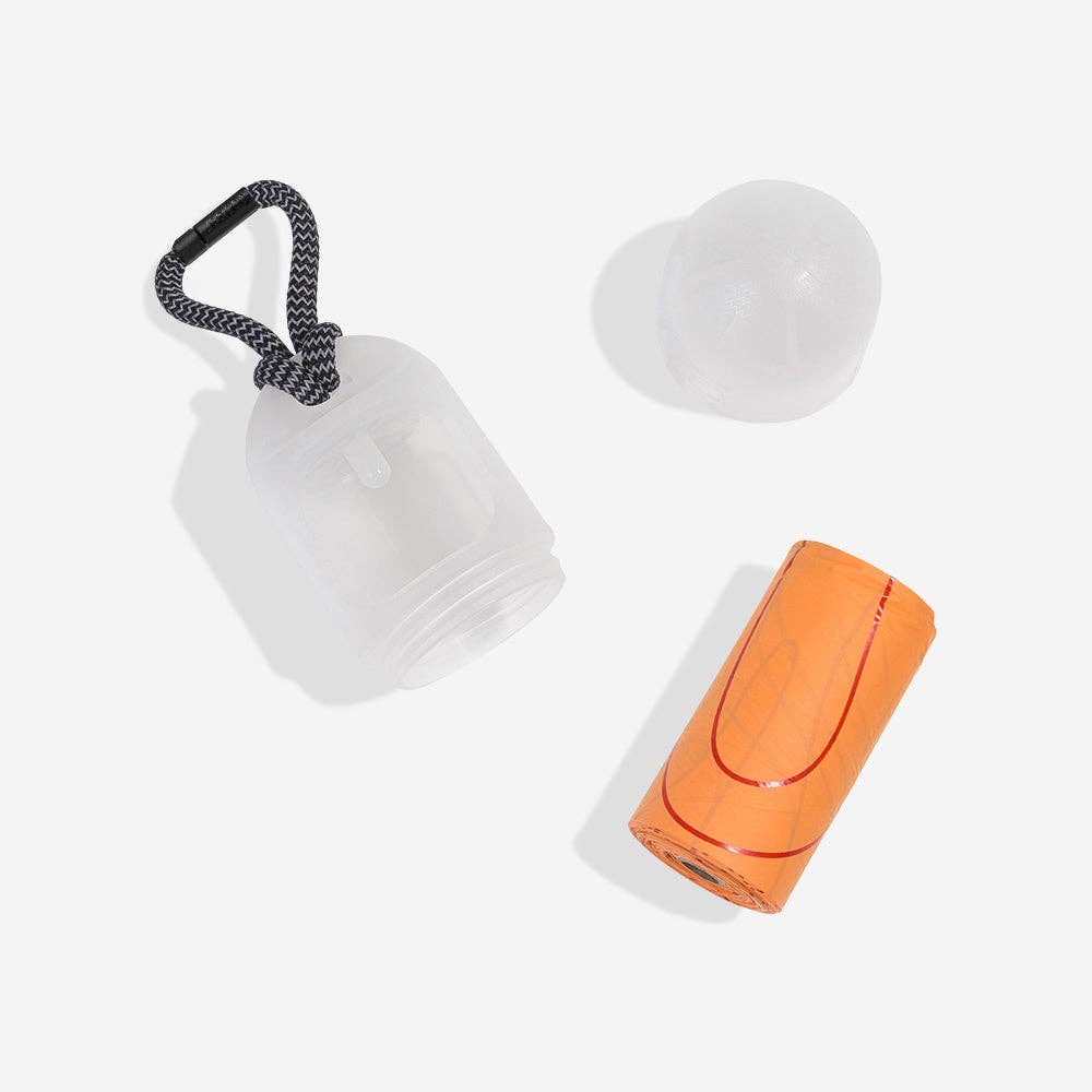 Zee.Dog Poop Bag Dispenser With Compostable Bags - Transparent