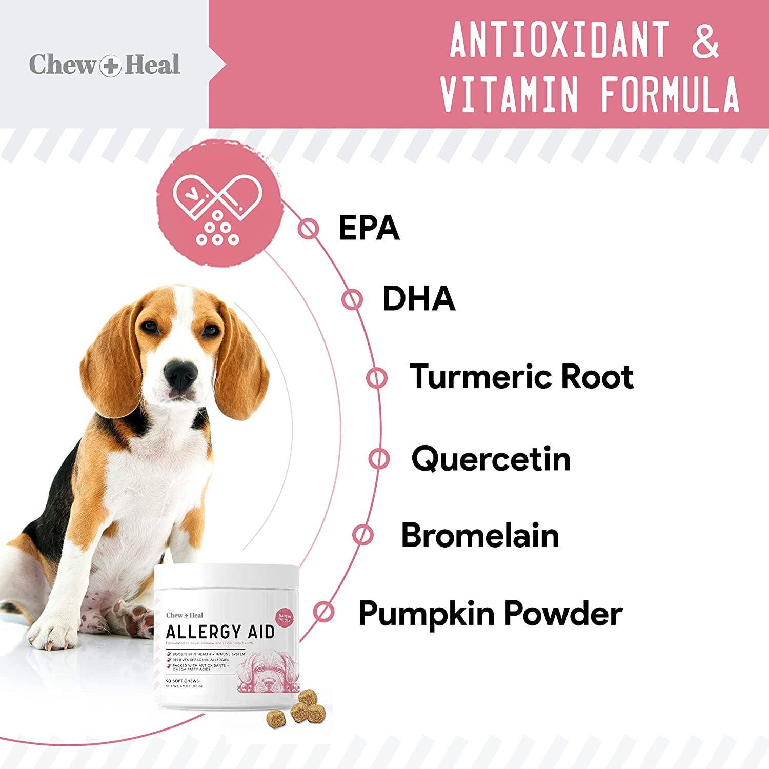 Chew + Heal Allergy Chews with Antioxidants