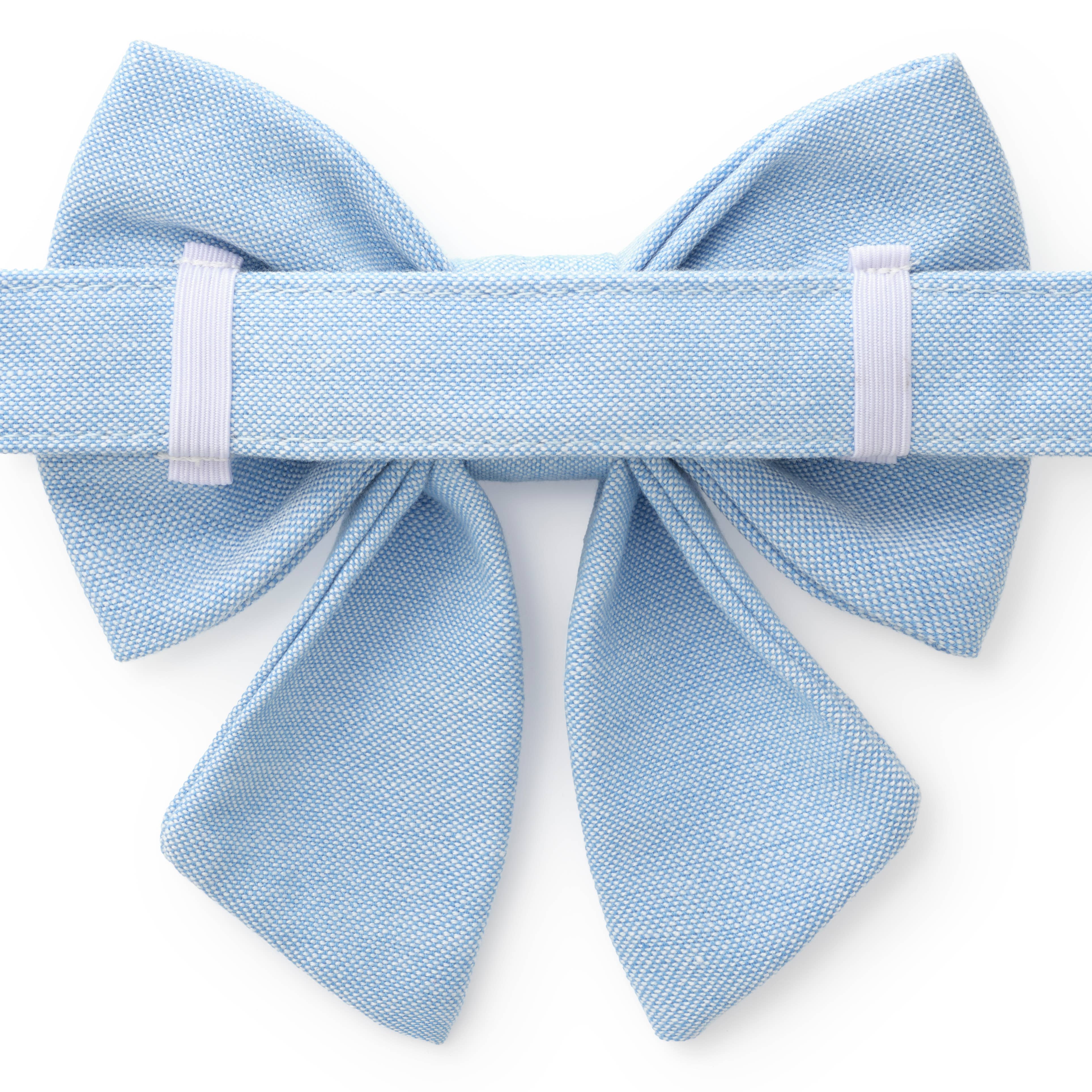 Foggy Dog Daisy Embroidered Lady Dog Bow