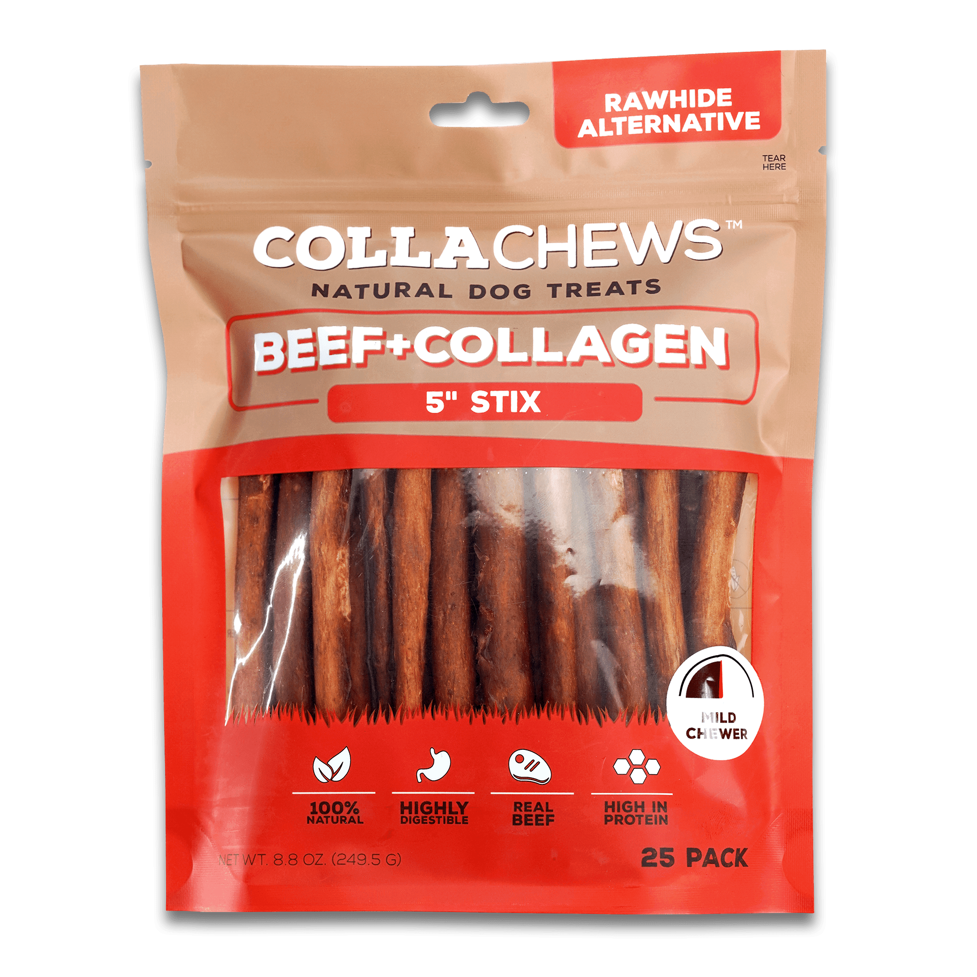 Collachews Beef + Collagen 6" Rolls