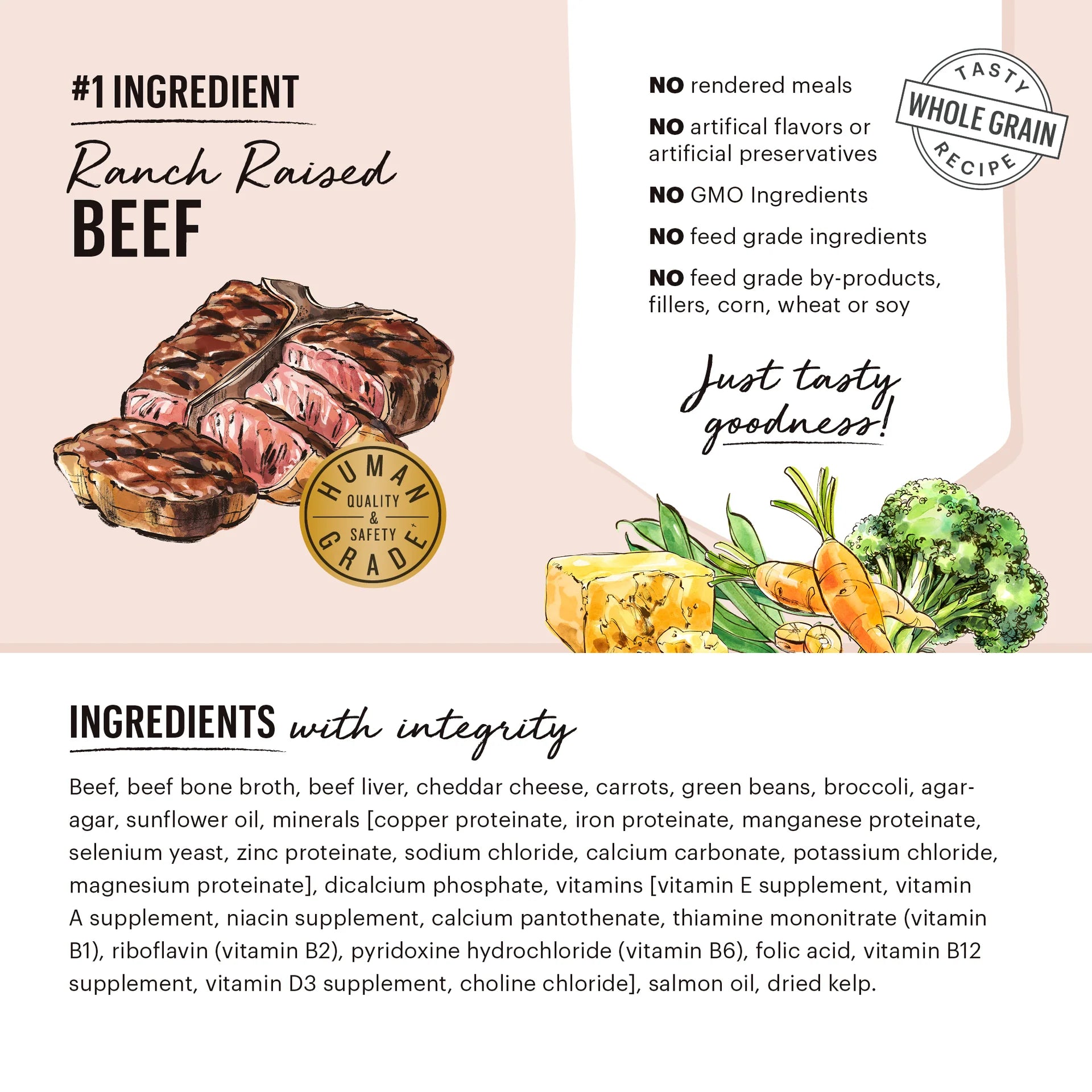 The Honest Kitchen Dog Beef, Cheddar & Farm Veggies Pate 10.5 oz