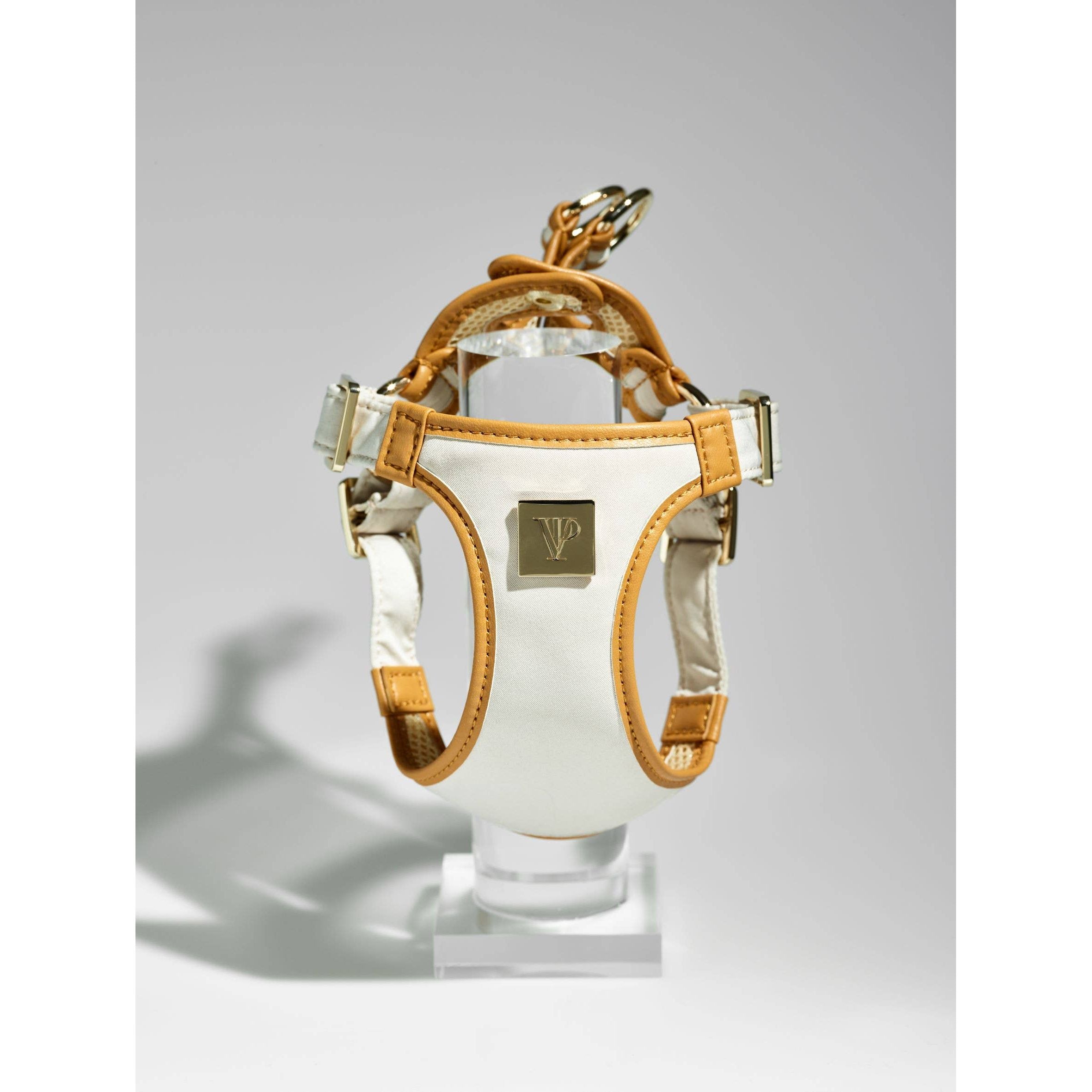 The V.I.PUP Collection Denim Victorian 88 & Gold Harness