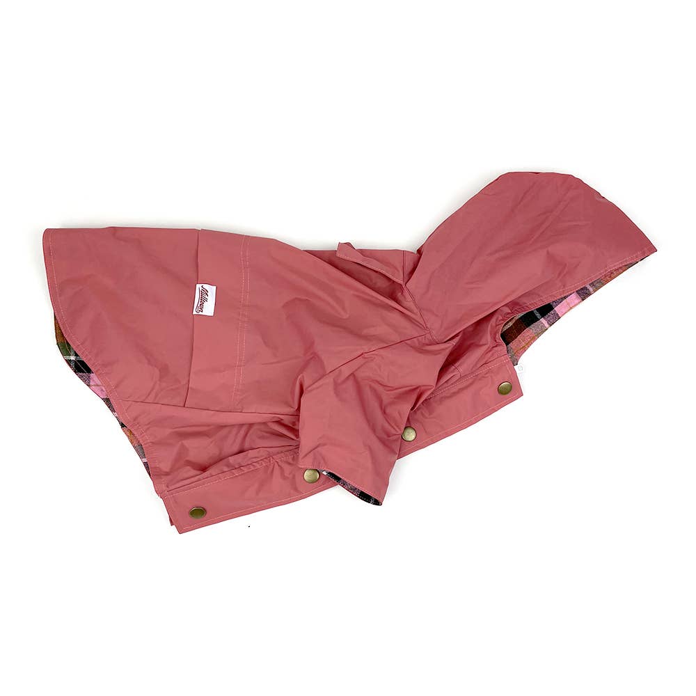Milltown Brand Dog Rain Jacket - Dusty Rose 2.0