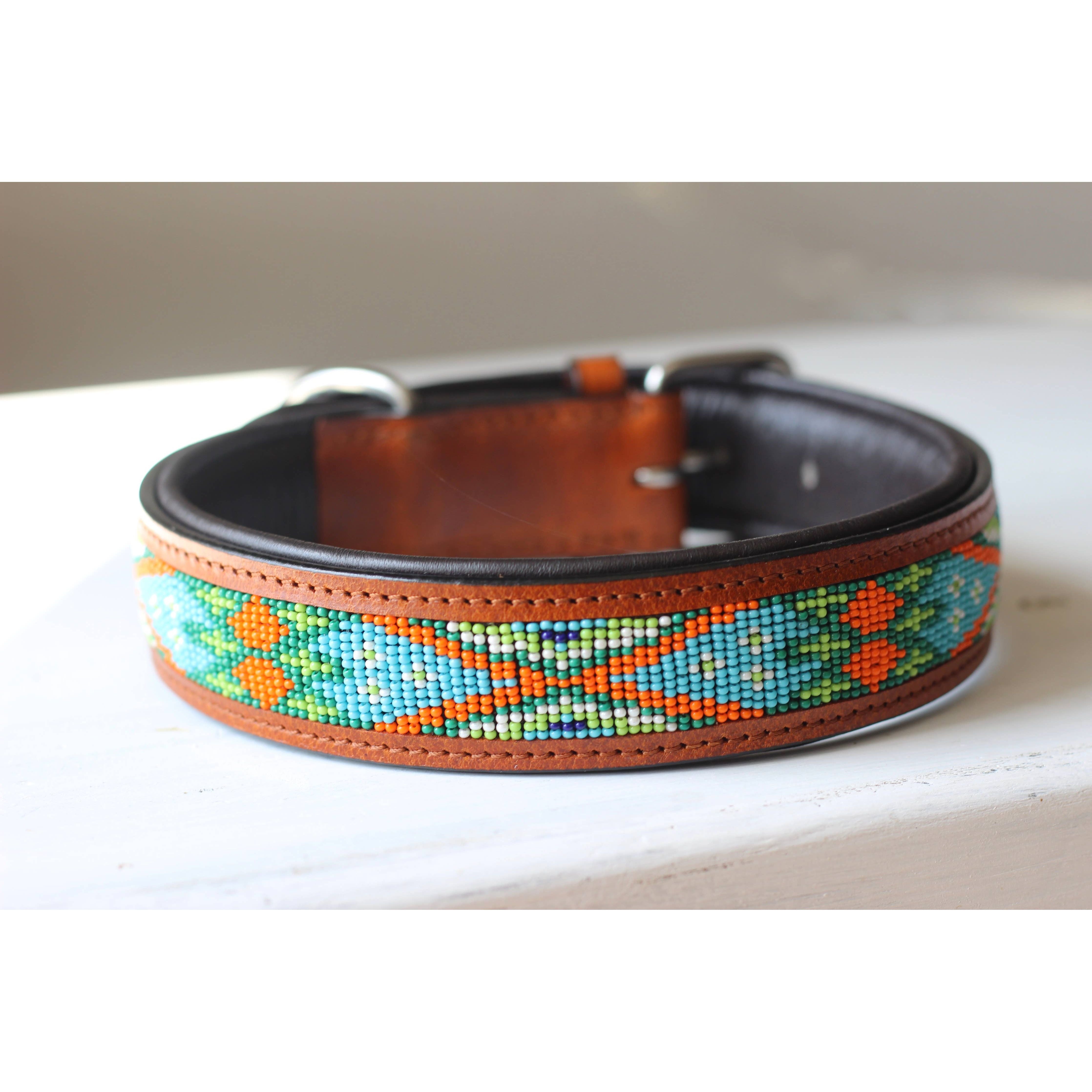 Kay-line leather collar AMIR