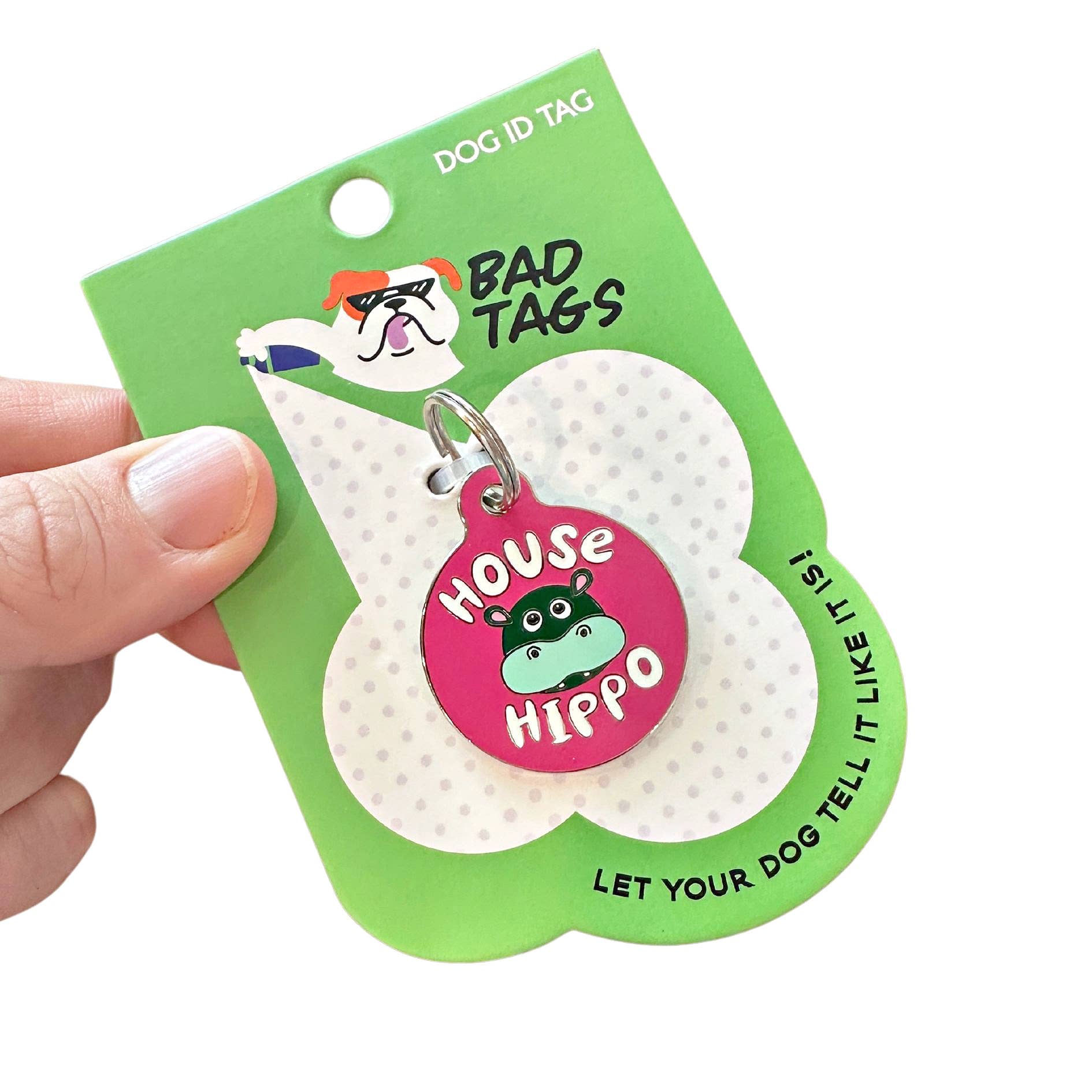 Bad Tags House Hippo - Pink