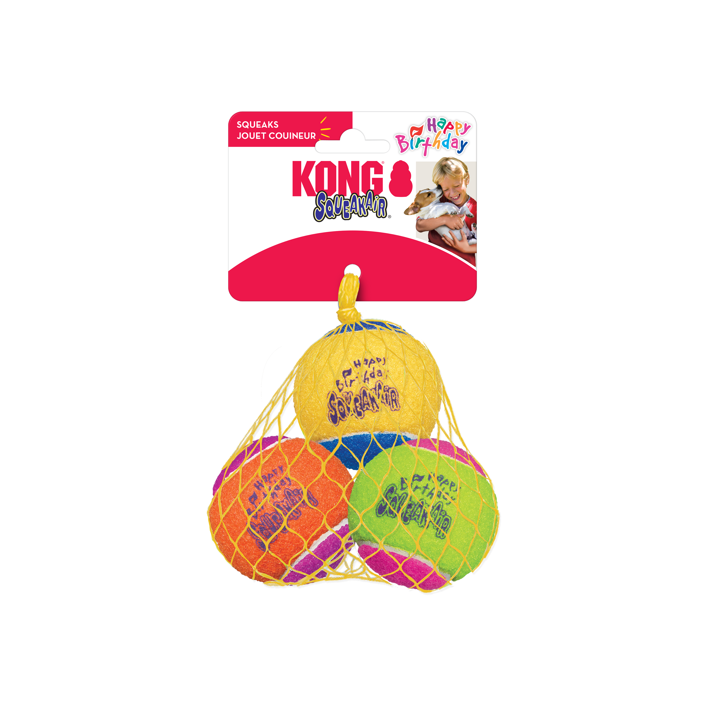 KONG Squeak Air Birthday 3 Pack