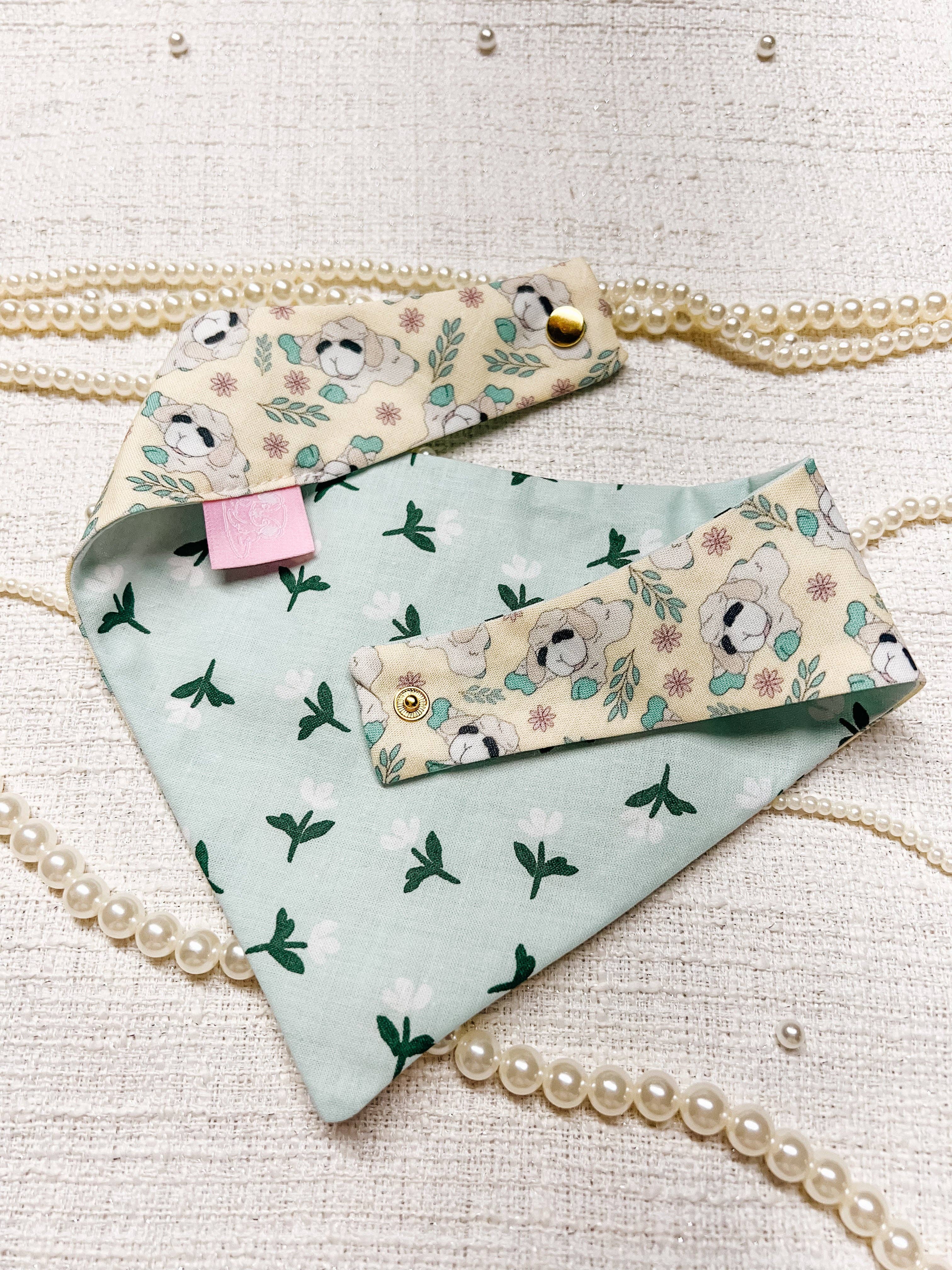 Stella Loo Spring Lamb Bandana Reversible Snap On Collar