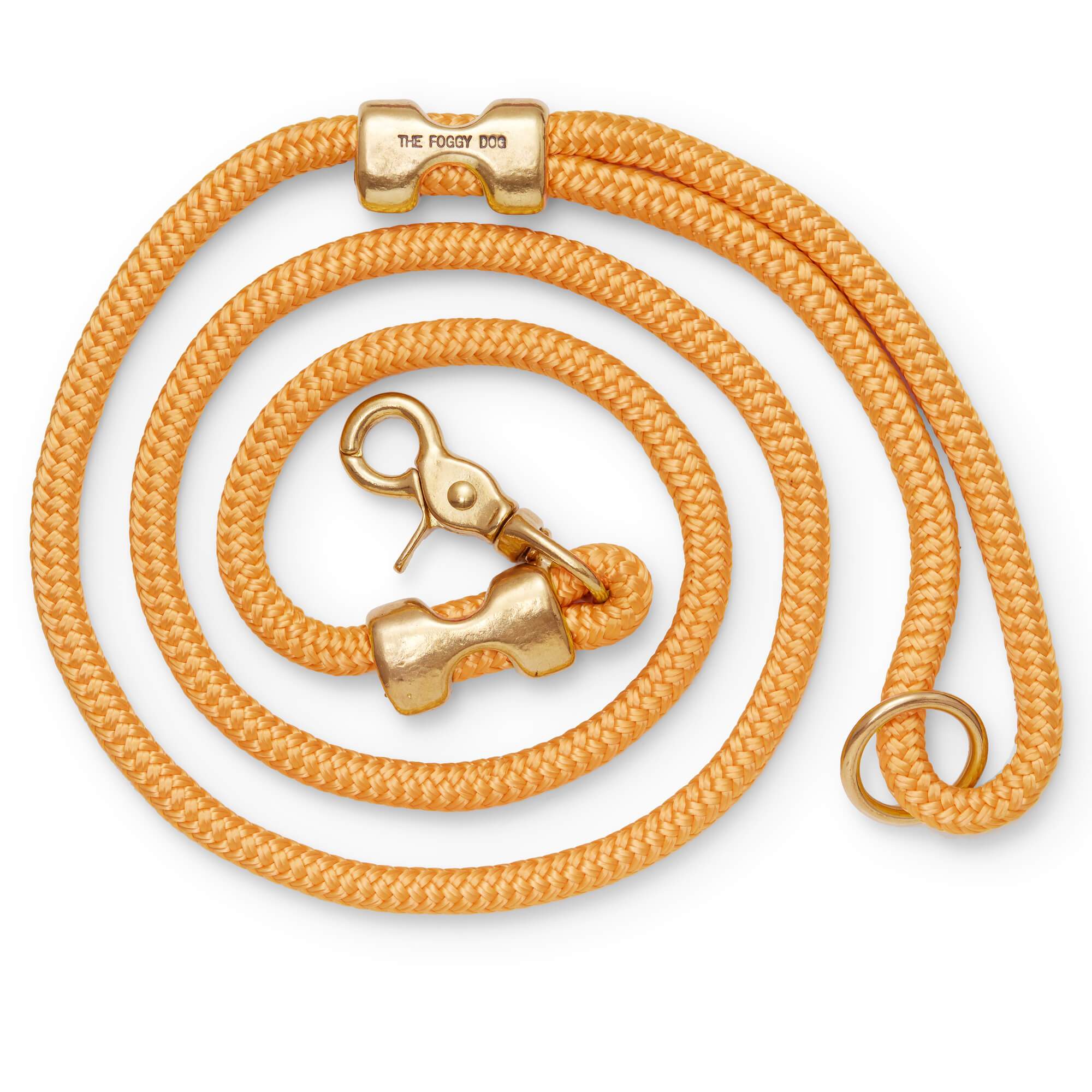 The Foggy Dog Goldenrod Marine Rope Dog Leash