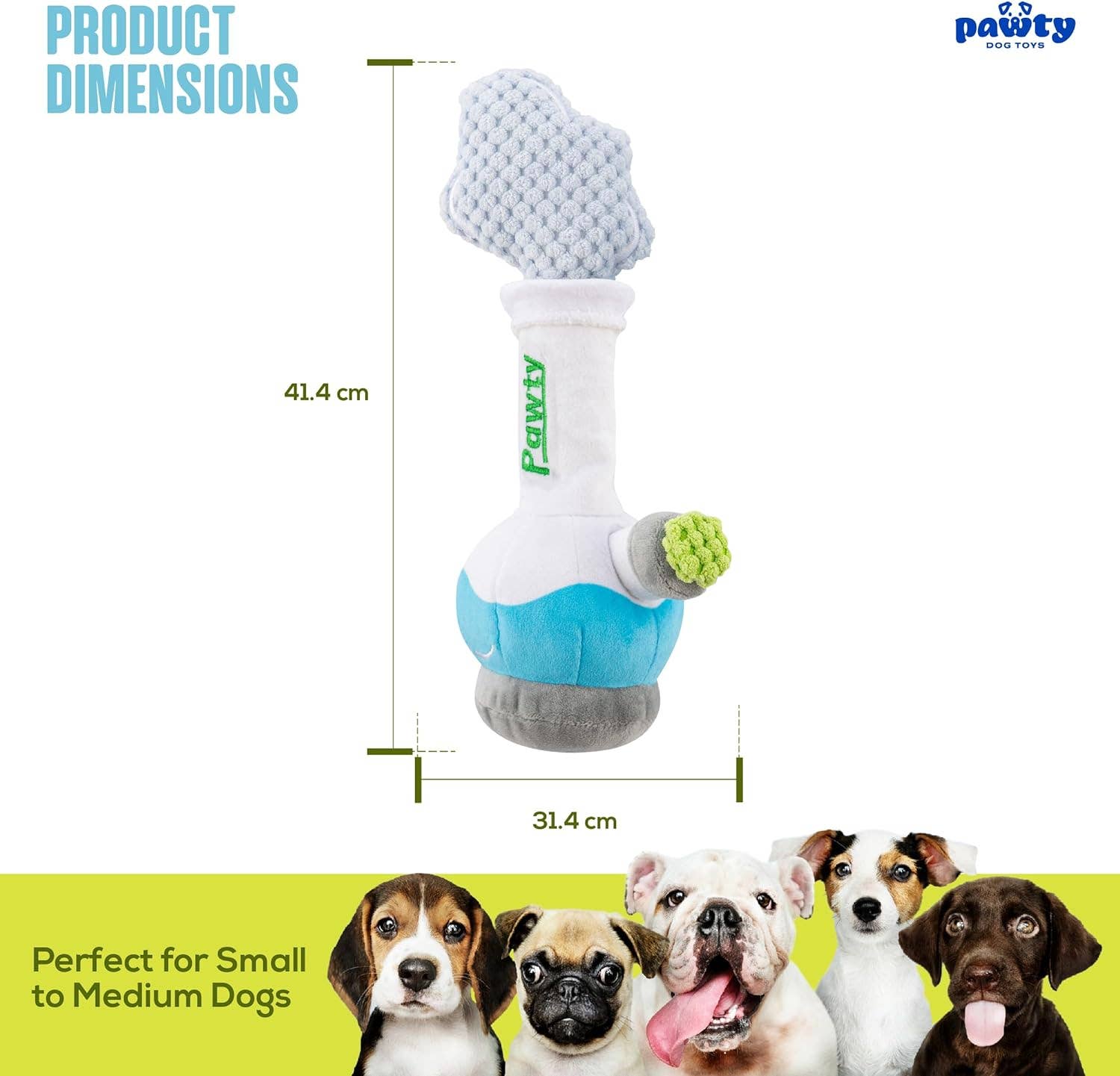 PAWTY 420 SERIES Bong Plush Dog Toy