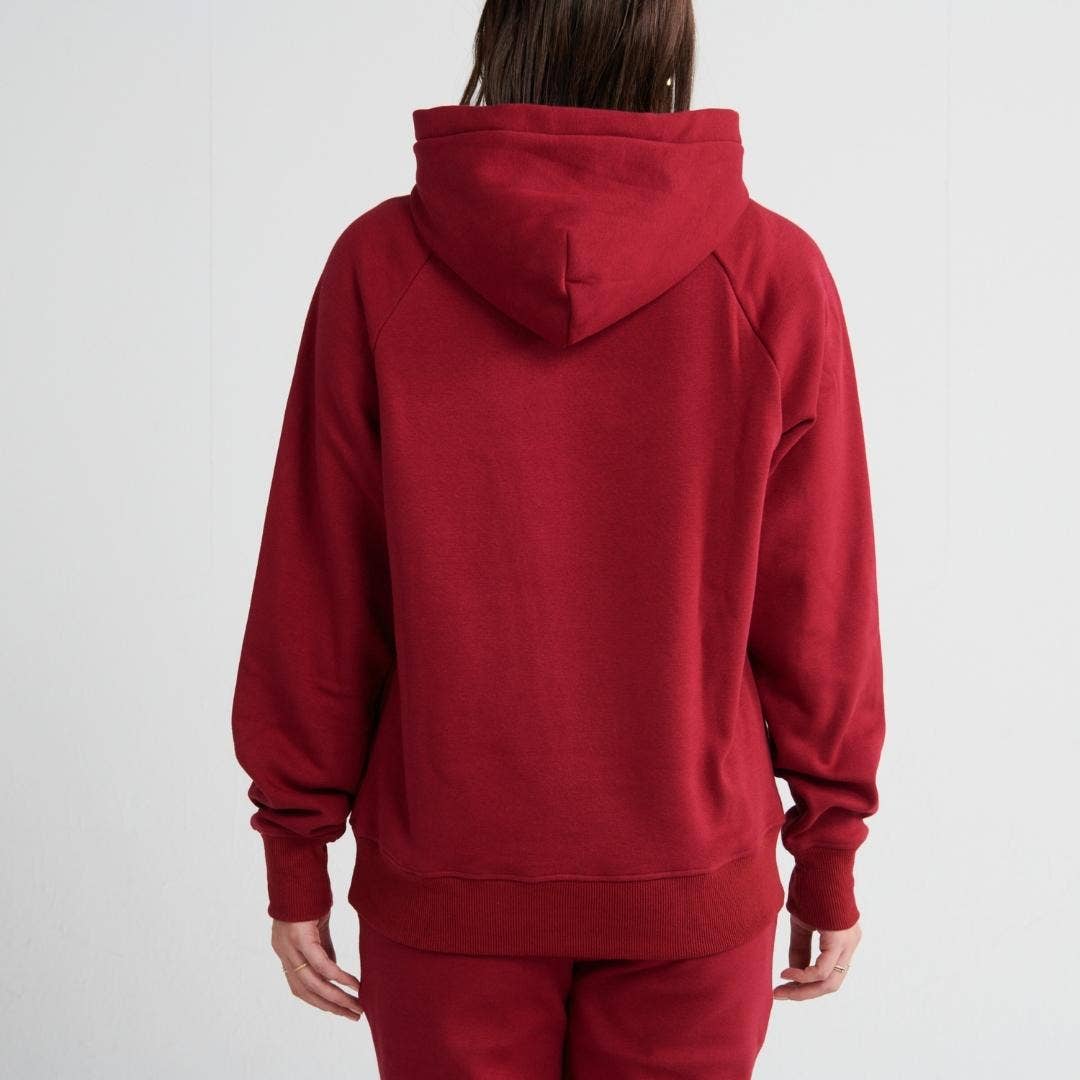 SparkPaws Essential Human Hoodie - Burgundy