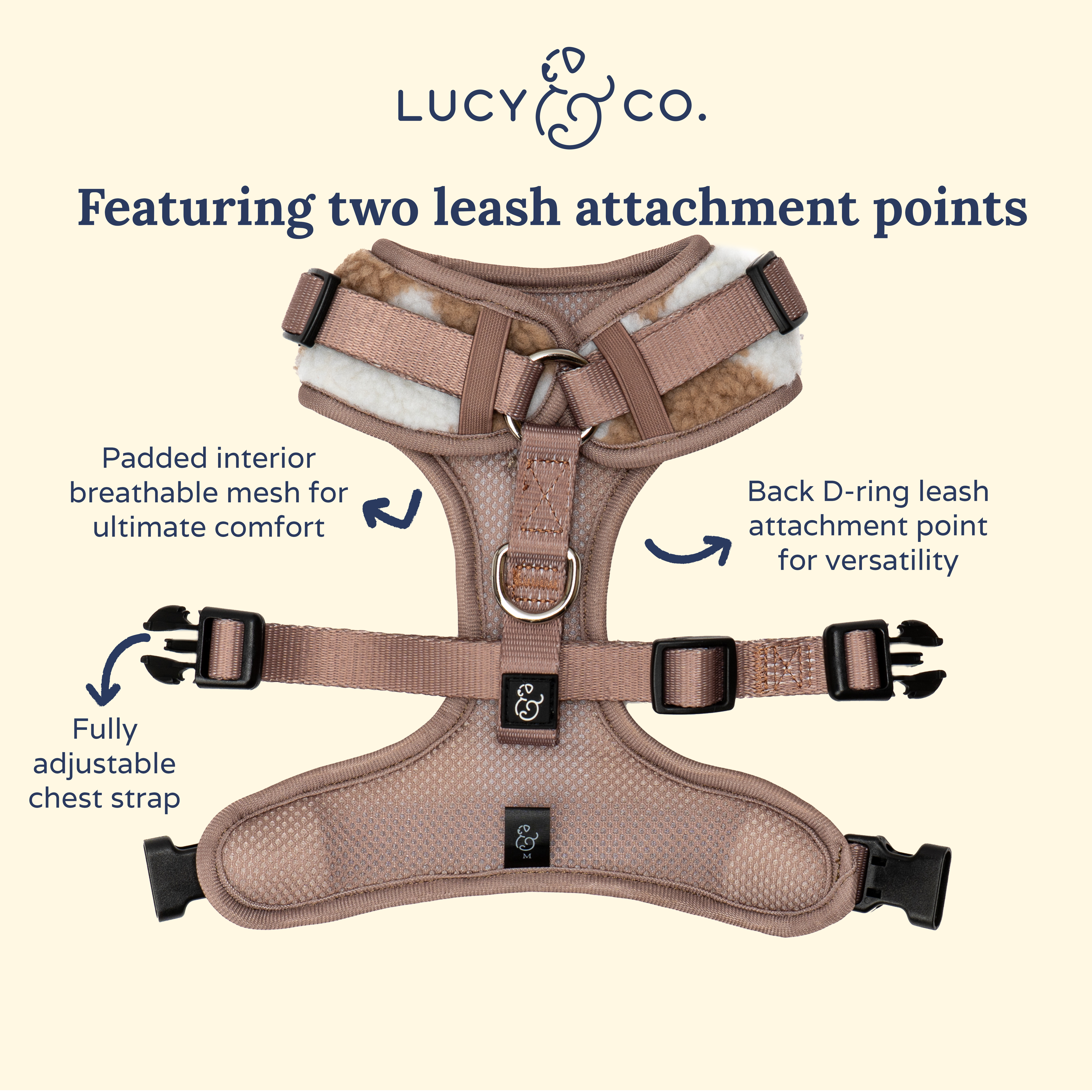 Lucy & Co. Checkers No-Pull Harness