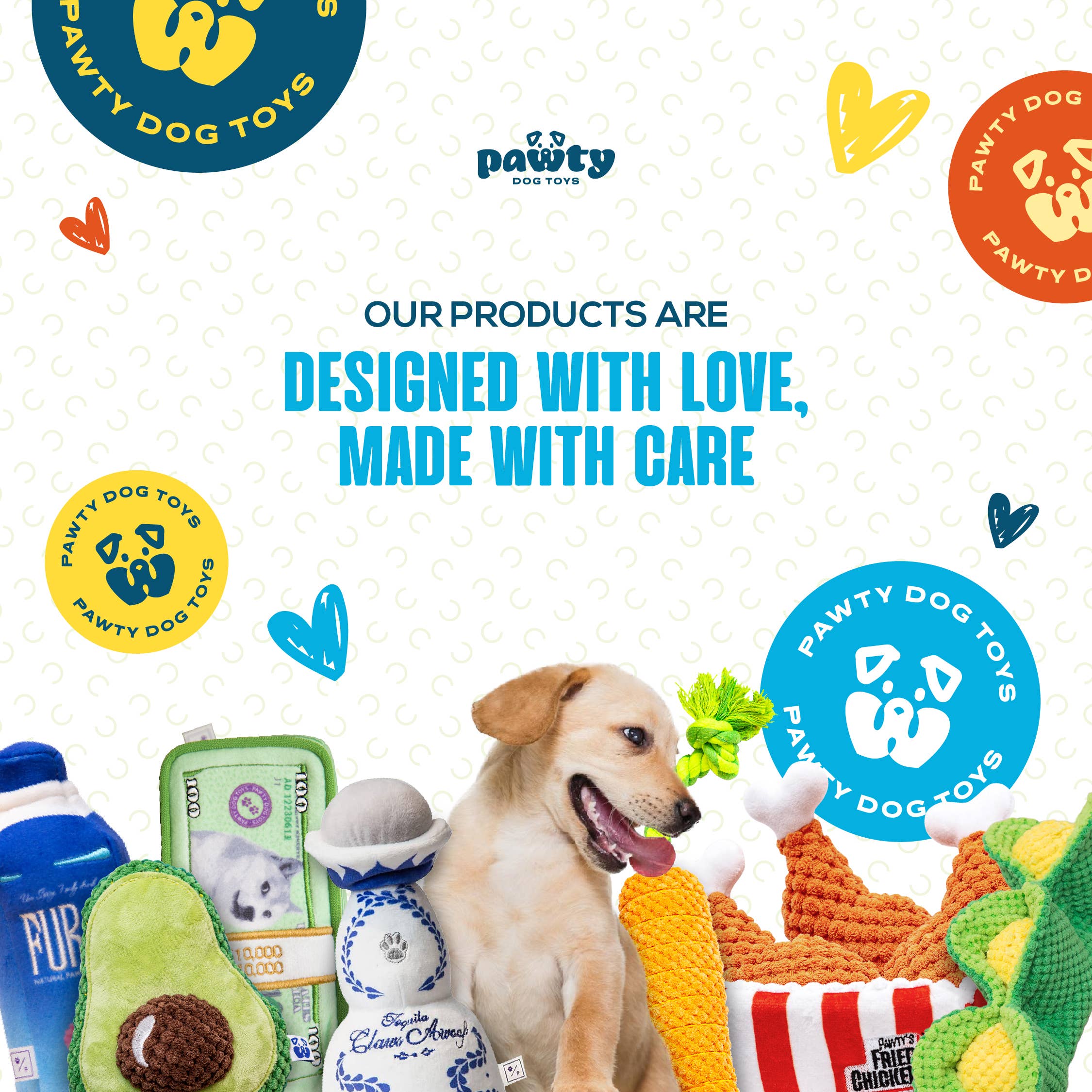 PAWTY Avocado Plush Parody Plush Dog Toy