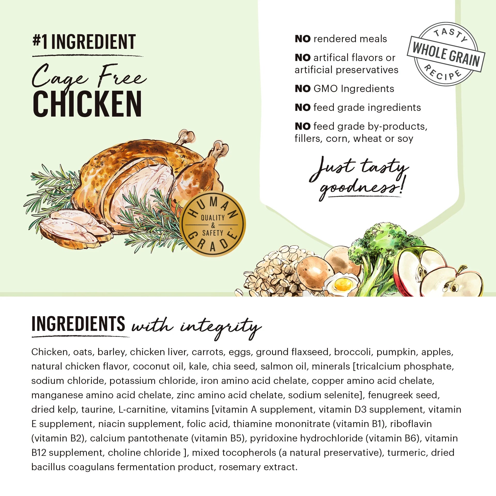 The Honest Kitchen Dog Chicken Whole Grain