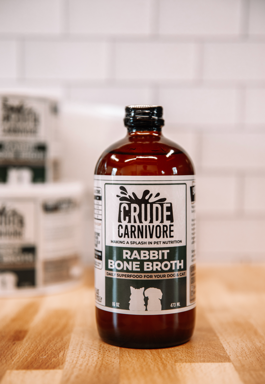 Crude Carnivore Rbbit Bone Broth 16oz