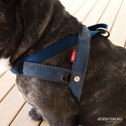 EzyDog Quick Fit Harness Denim