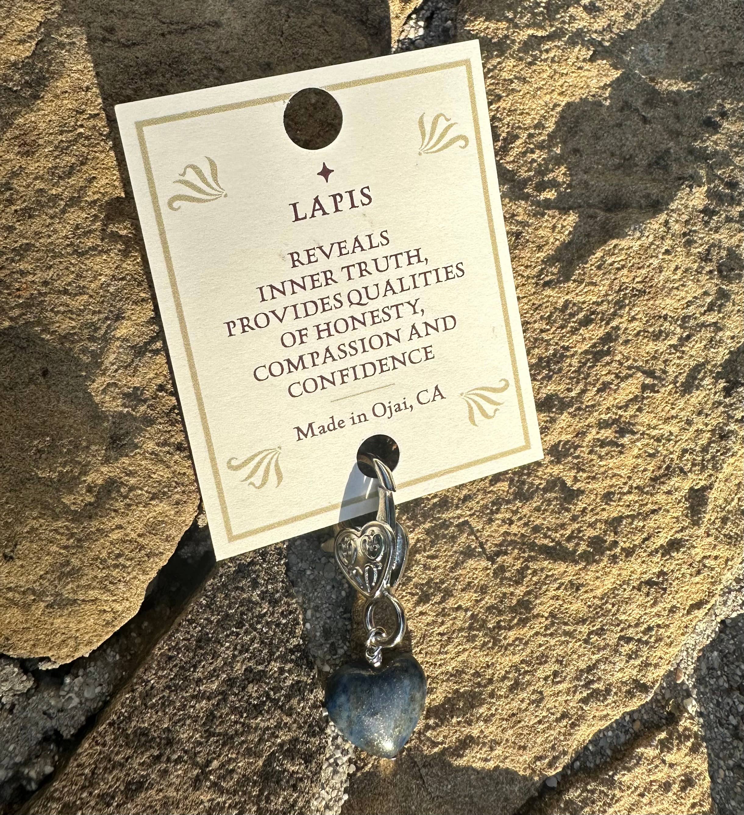 Crystal Pet Love Lapis Heart
