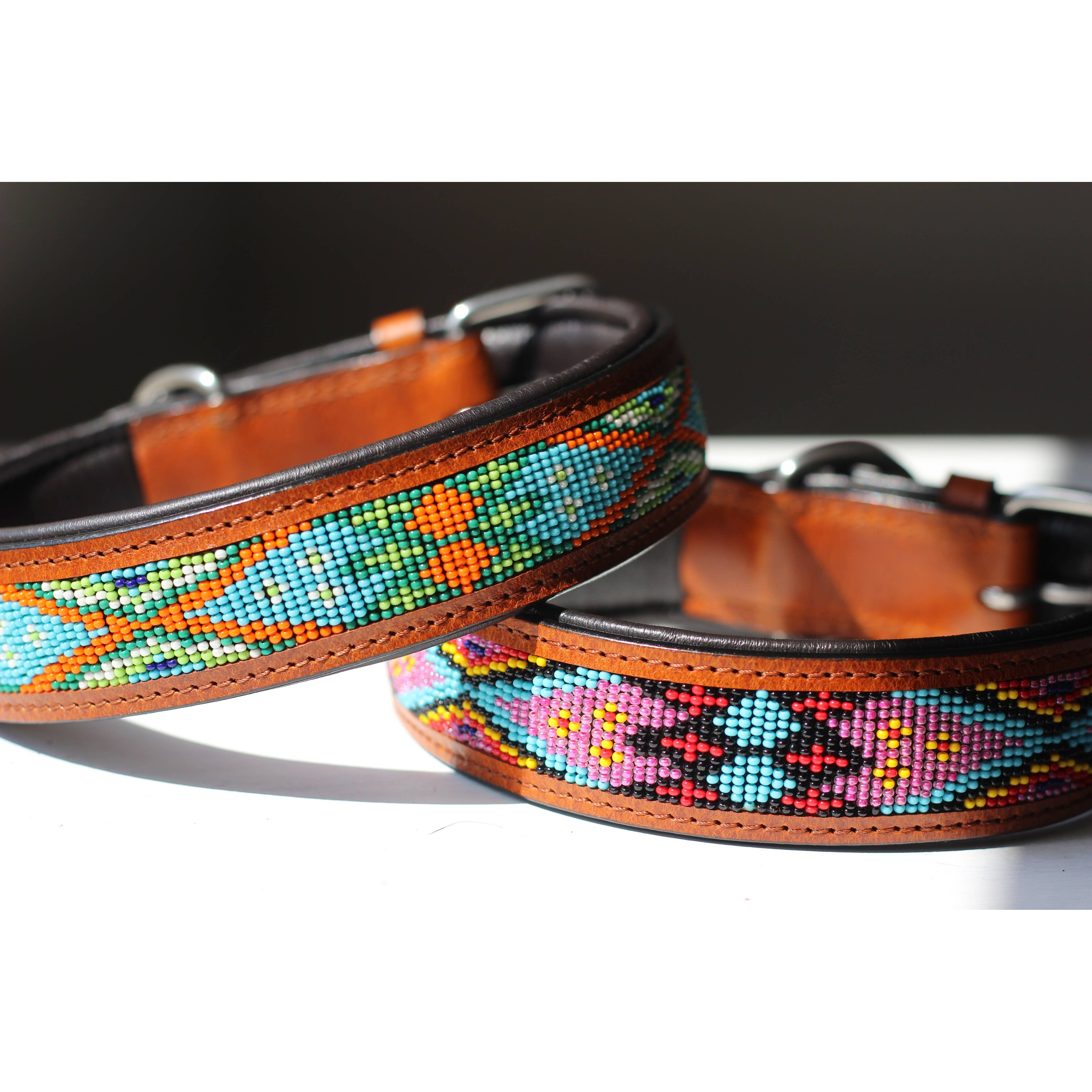 Kay-line leather collar AMIR