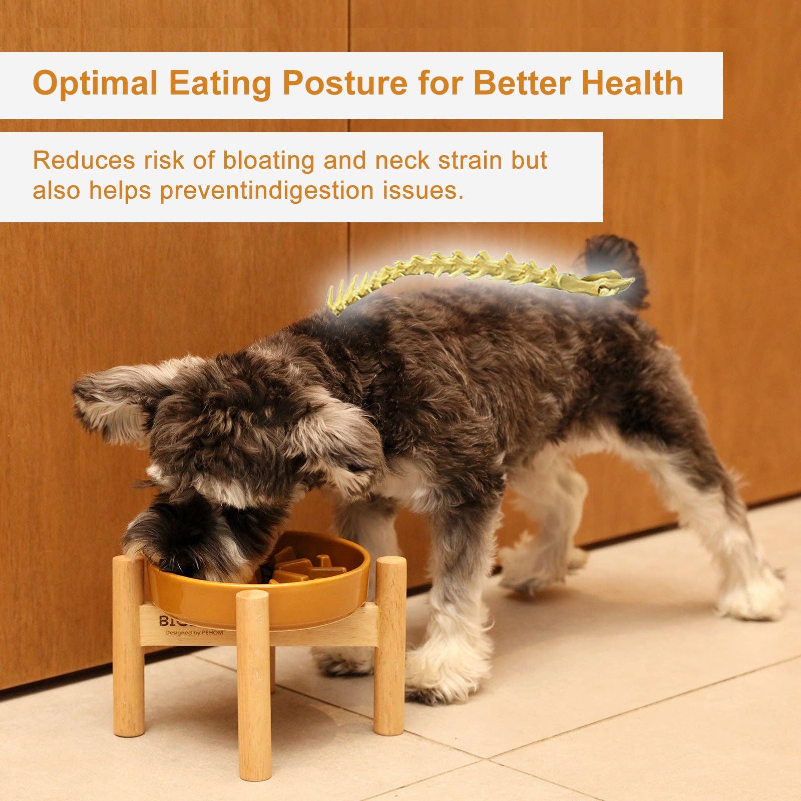 Wave Slow Feeder Dog Bowls - Beige