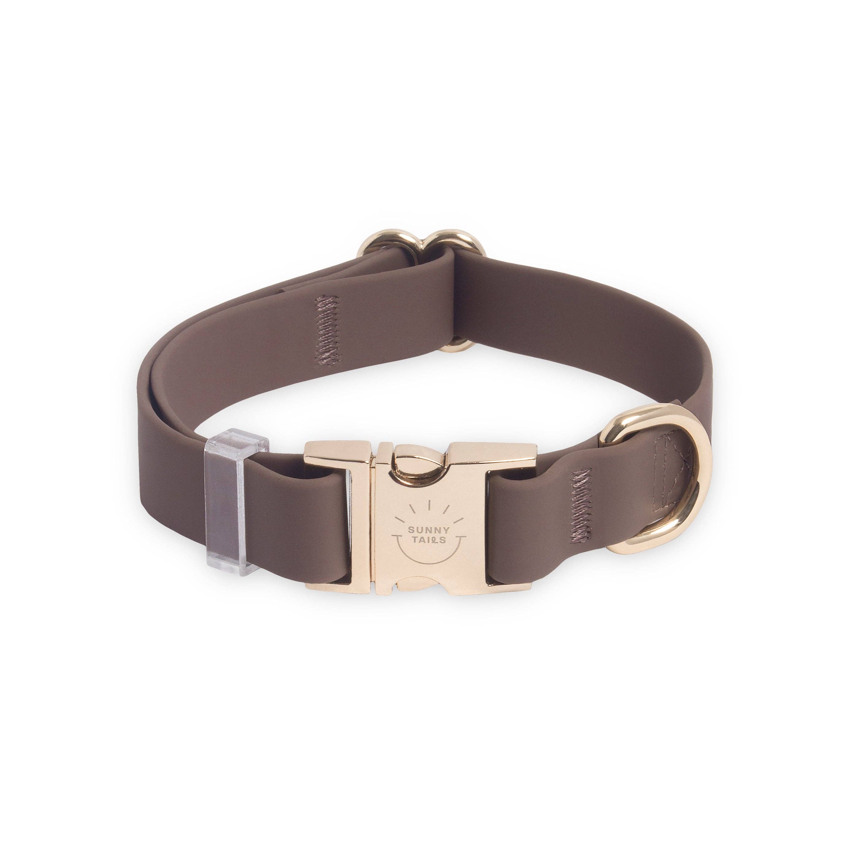 Espresso Brown Waterproof Dog Collar