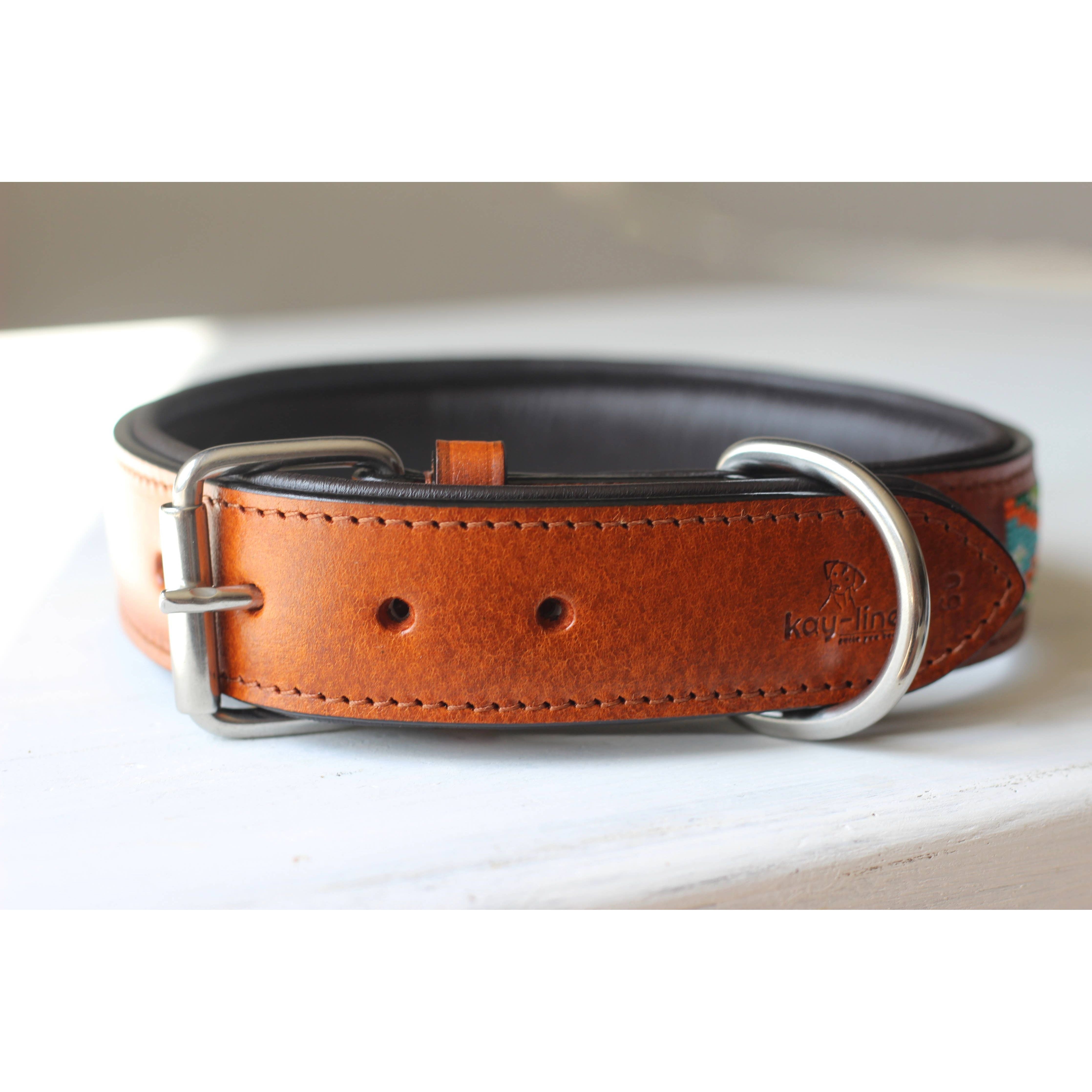 Kay-line leather collar AMIR