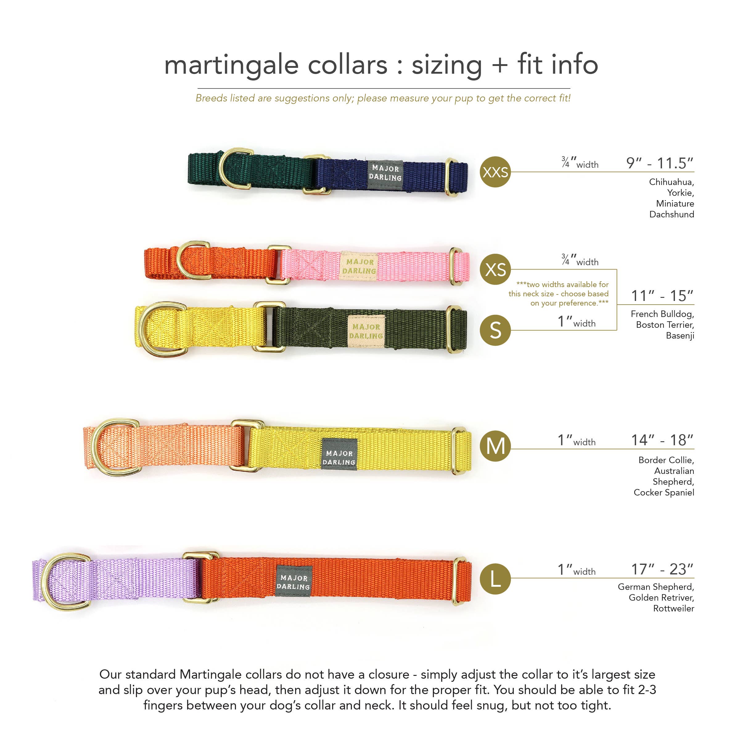 Martingale Collar / Forest + Olive