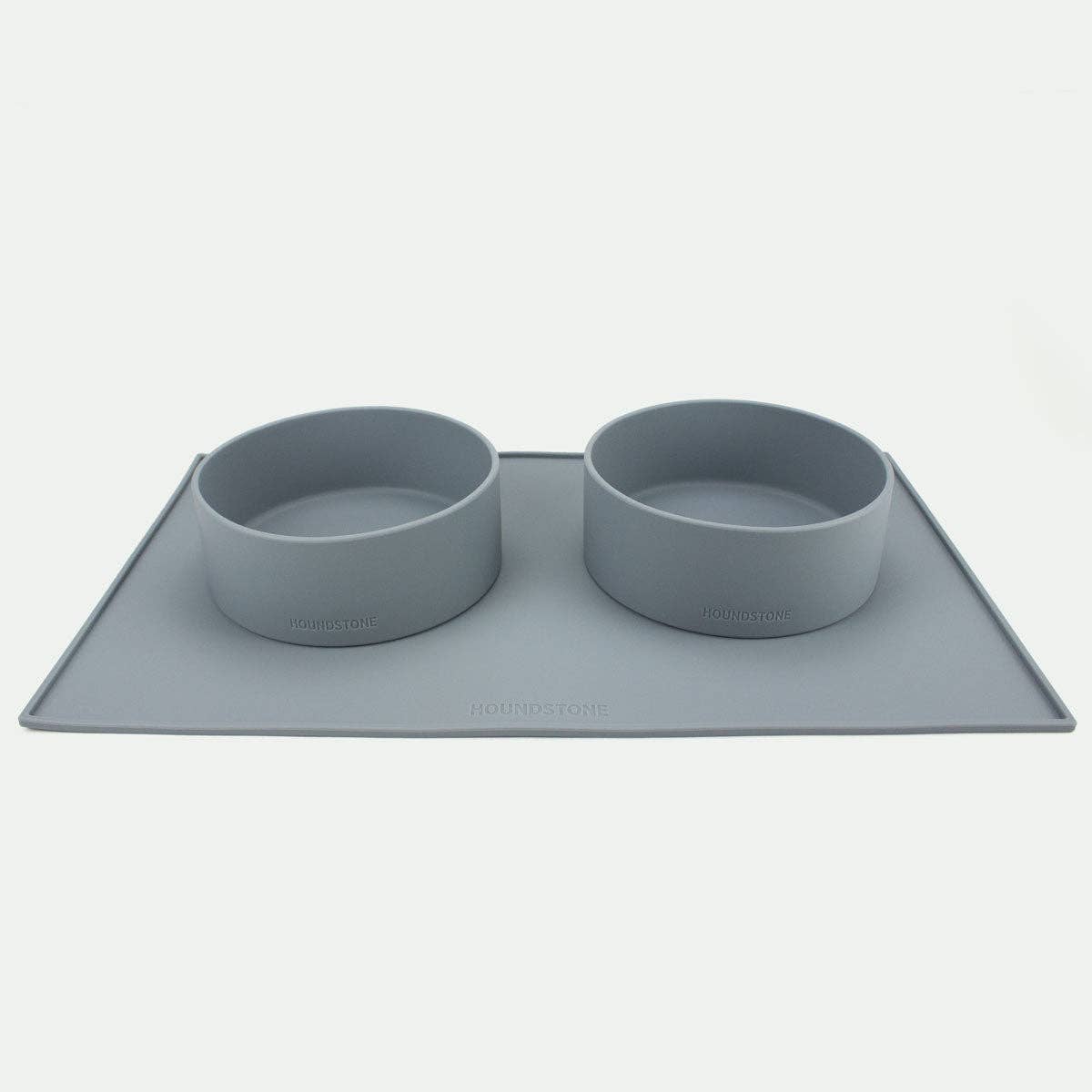 Houndstone Silicone Dog Bowl Mat - Slate Grey