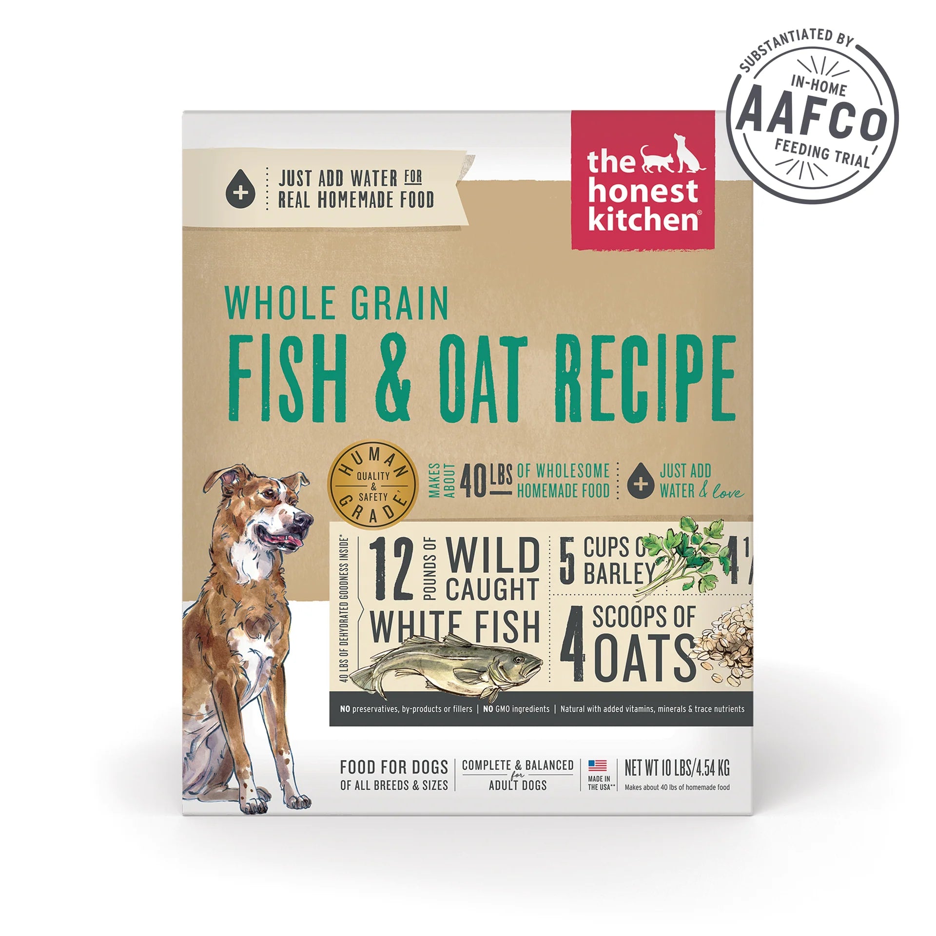 The Honest Kitchen Dog Fish Oats Whole Grain