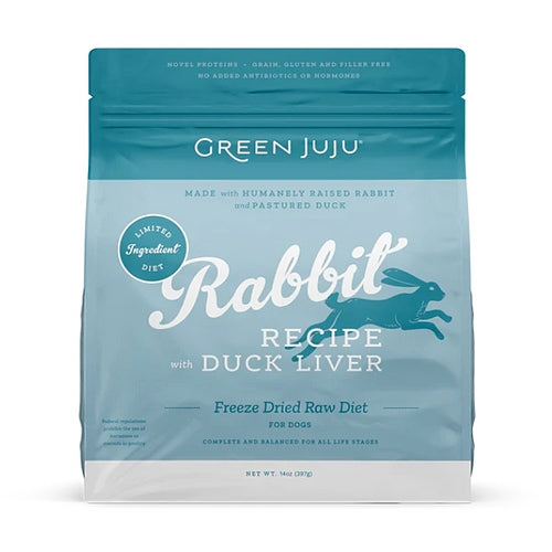 Green Juju Dog Limited Ingredient Diet Rabbit/Duck Liver FD 14oz