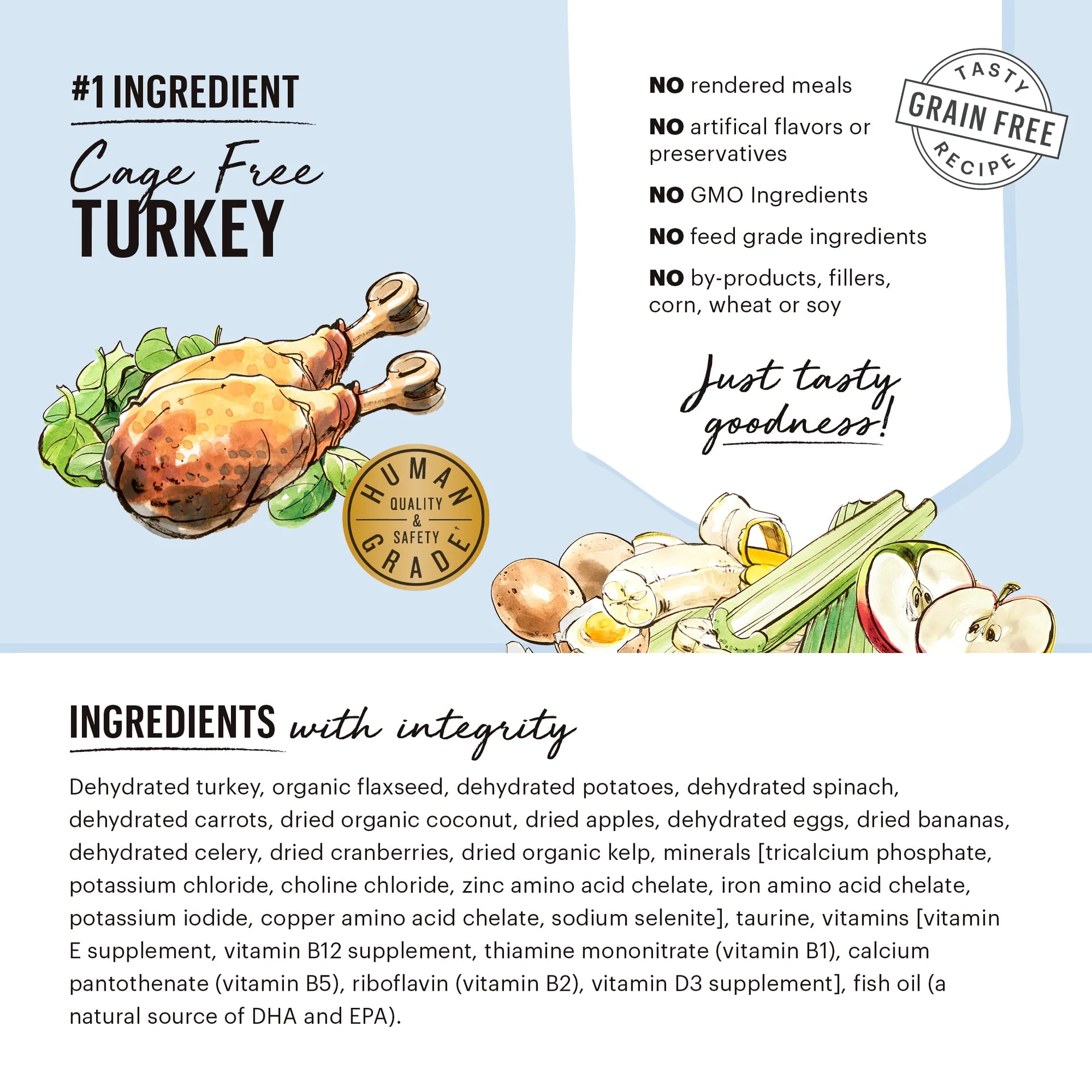The Honest Kitchen Dehydrated Turkey GF