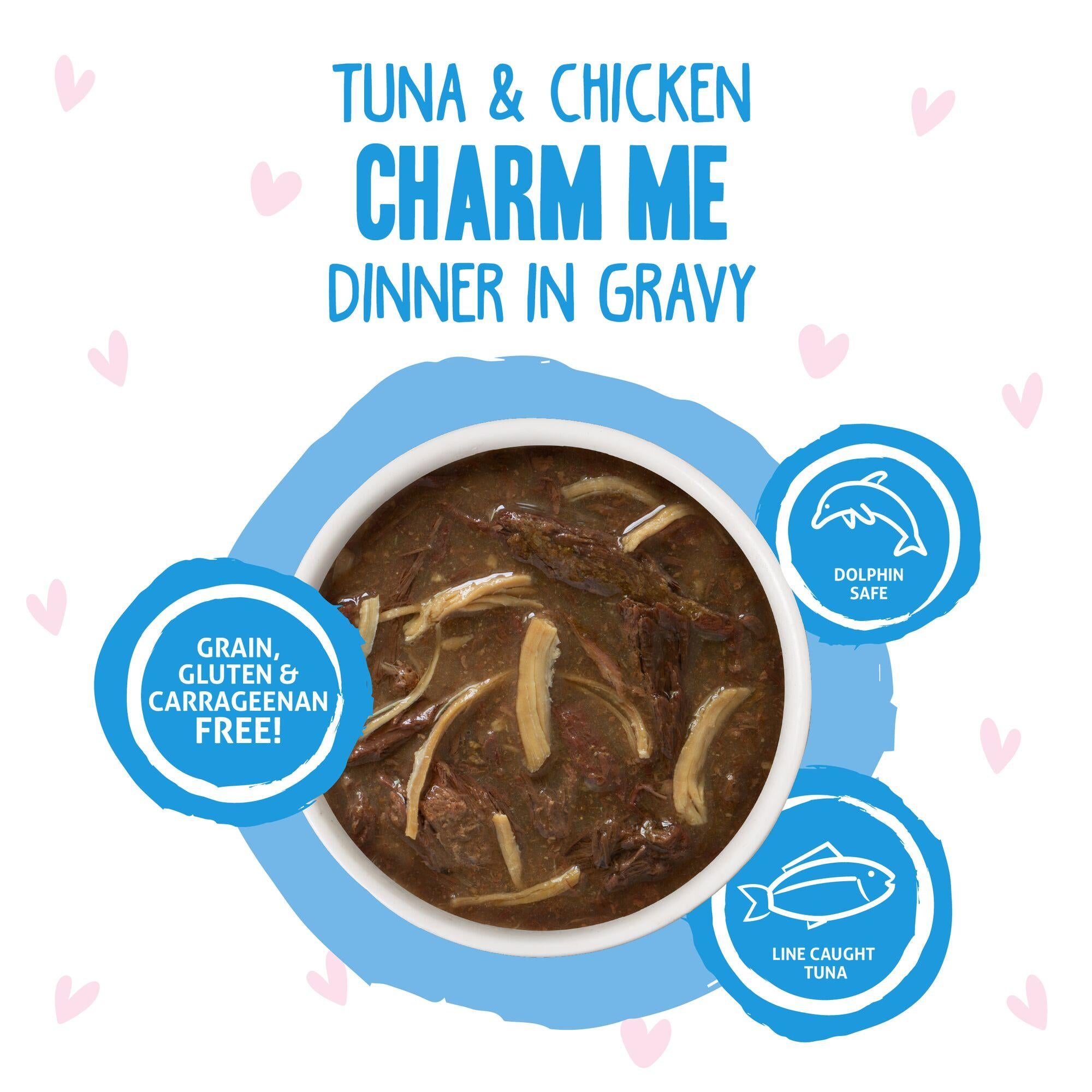 Weruva BFF OMG GRAVY Tuna & Chicken Dinner in Gravy Wet Cat Food Pouch, 3-oz