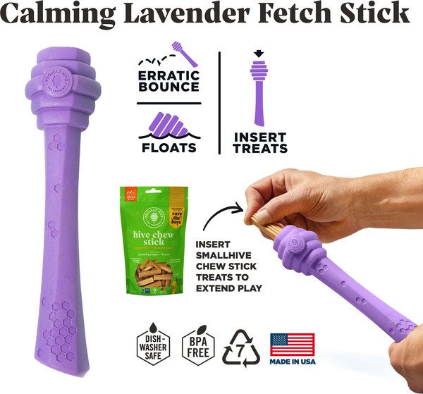 Project Hive Pet Company Hive Calming Lavender Scented Fetch Stick