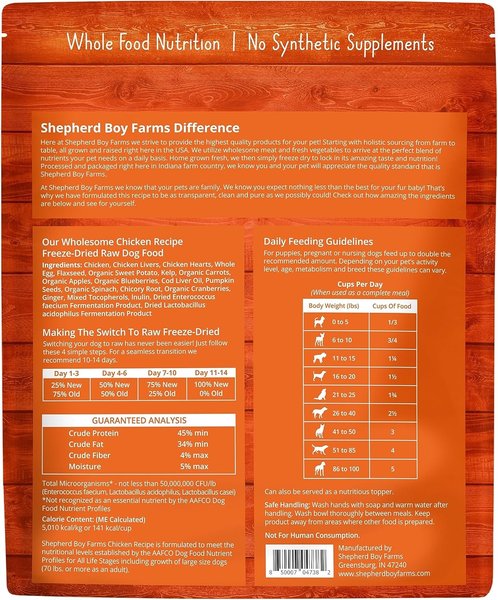 Shepherd Boy Farms Freeze Dried Chicken 14oz