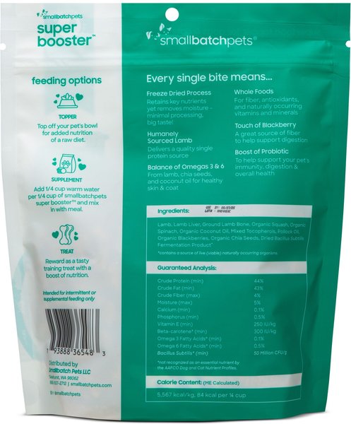 Smallbatch Dog Cat Super Booster Lamb 7oz