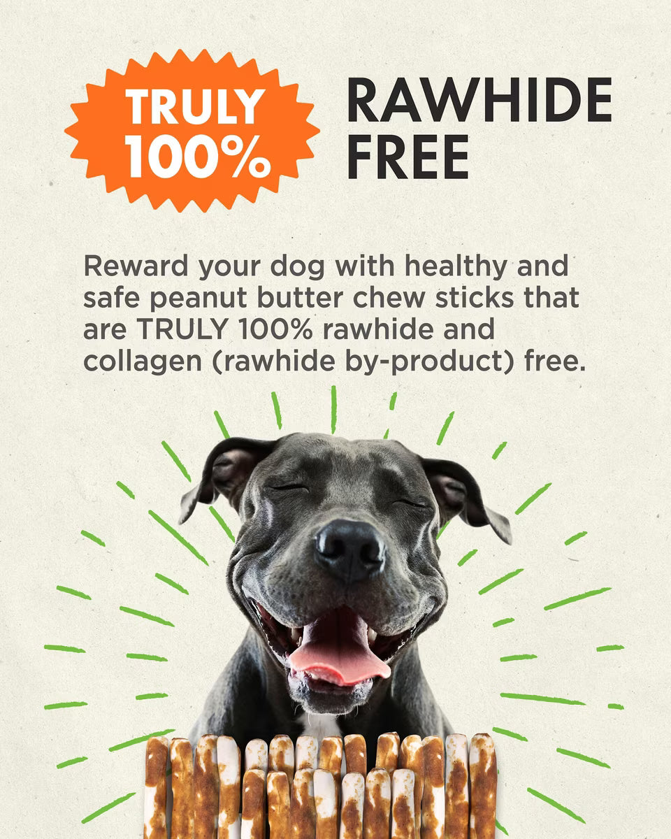 Canine Naturals Hide Peanut Butter Sticks